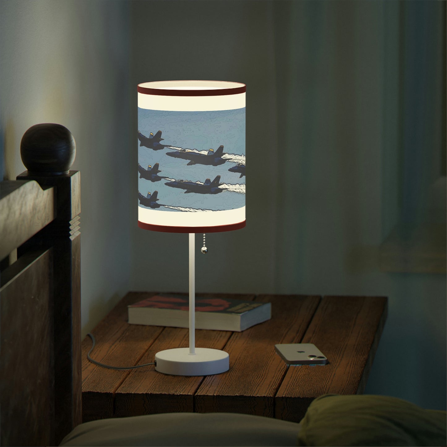 Lamp on a Stand, US|CA plug ... Seattle Seafair ..."Blue Angels Run Over Lake Washington" ... Circa Mid 1980's ... Dr FJ Holt ... Original Works ...