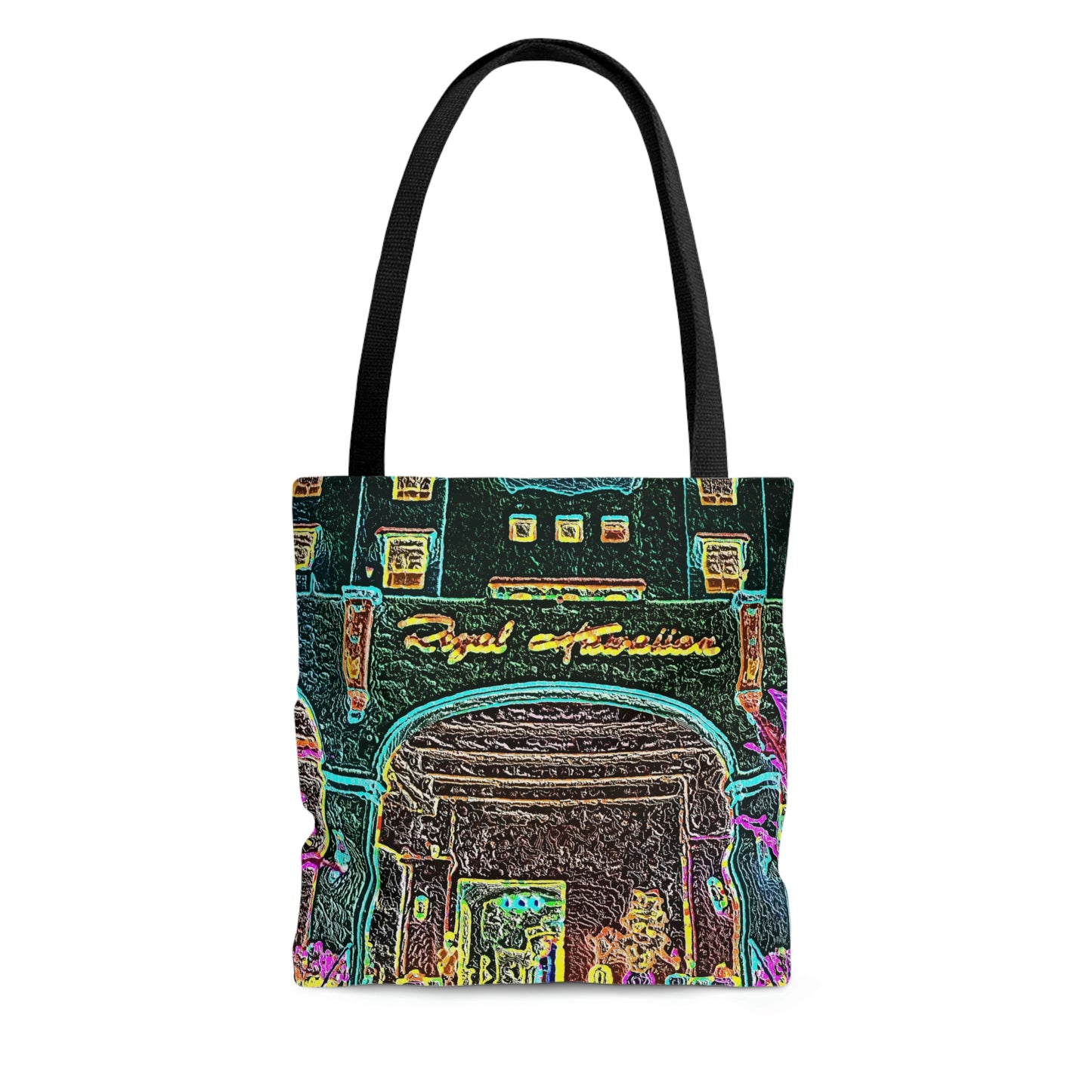 AOP Tote Bag ... "La Grande Entree" At: 'The Pink Palace' ... The Royal Hawai'ian ... Honolulu, HI ... '27Oct2014' ... Original Works ...