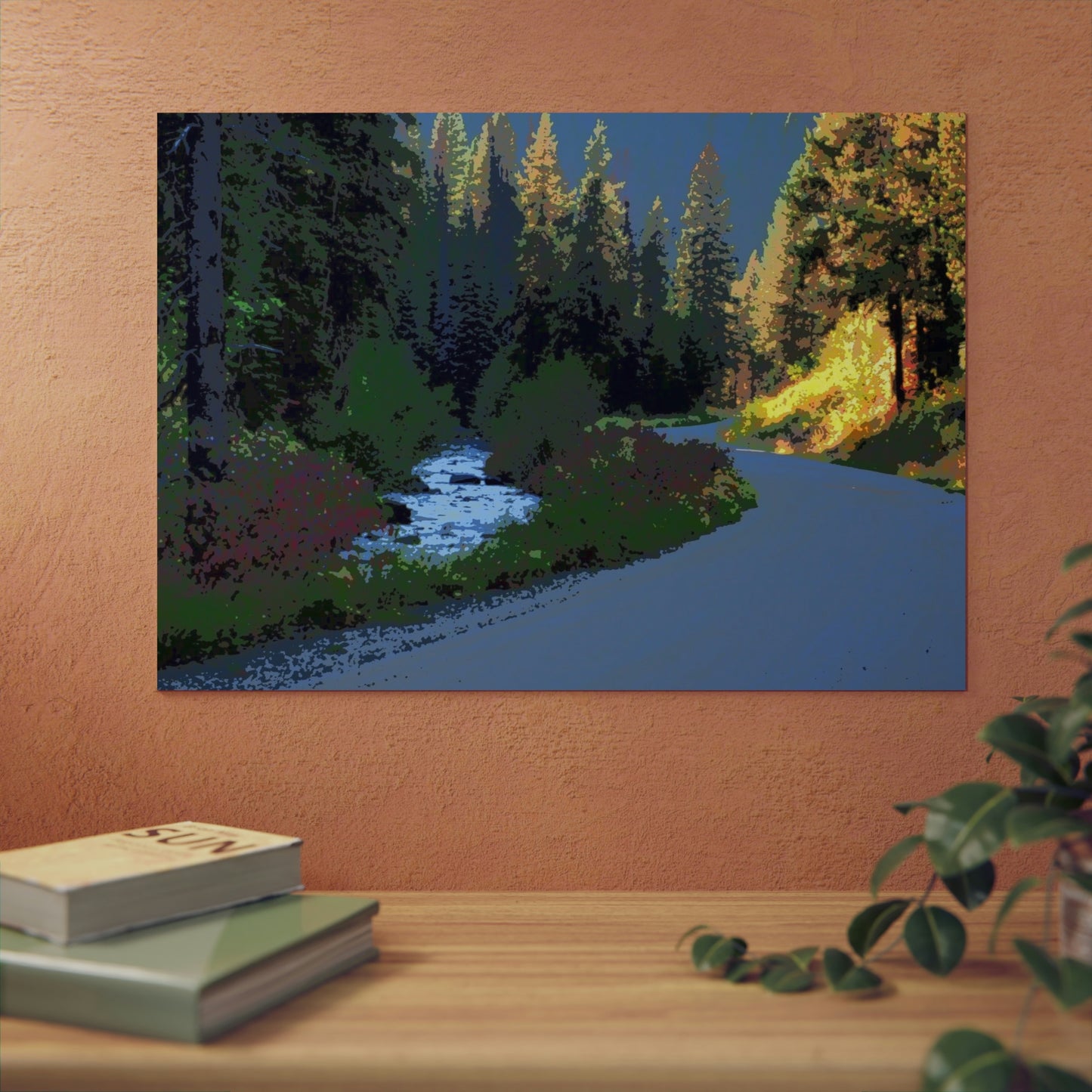 Aluminum Composite Panels ... A Mountain River ... A Mountain Road ... "Parallels That Follow Their Mutual Journeys ..." ... Red River, Idaho ... Autumn 2022 ... Original Works ...