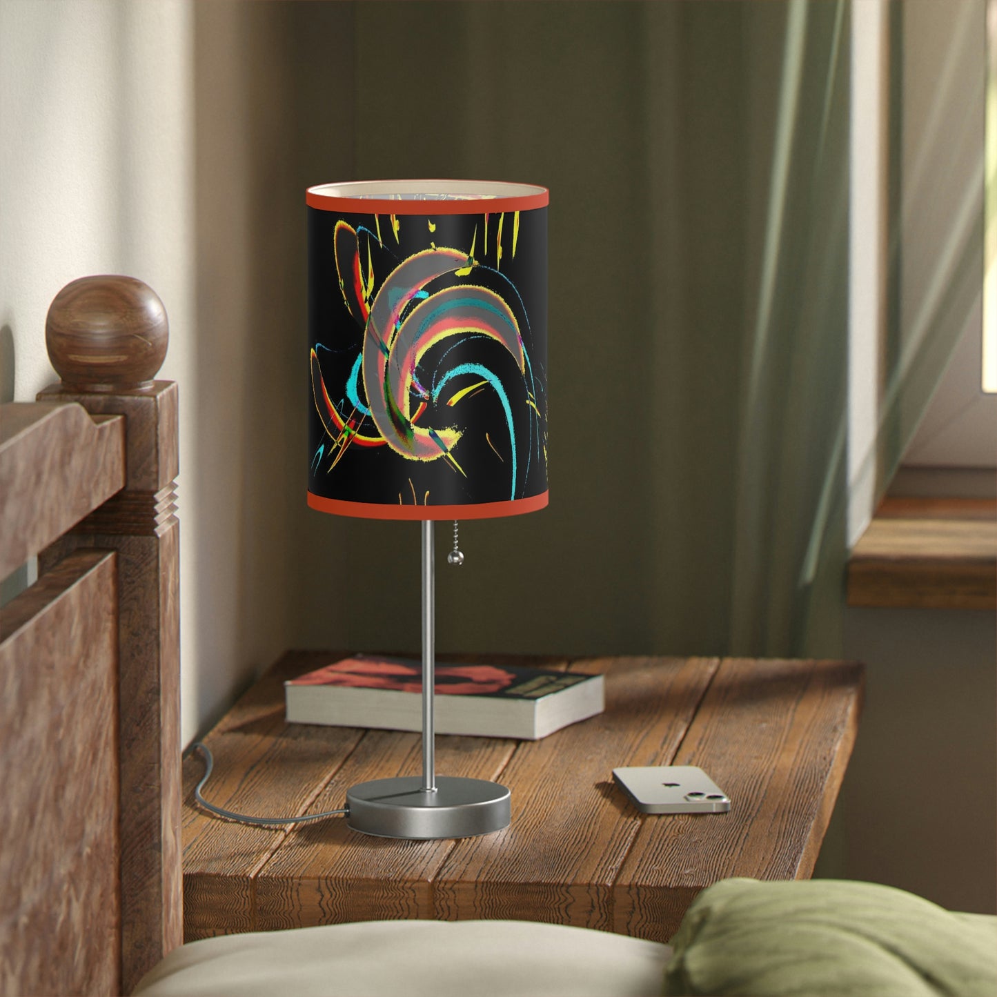 Lamp on a Stand, US|CA plug ... "Waning Moon" ... Central Idaho ... October 2022 ... Rendering Time: 22 Hours ... Original Works ...