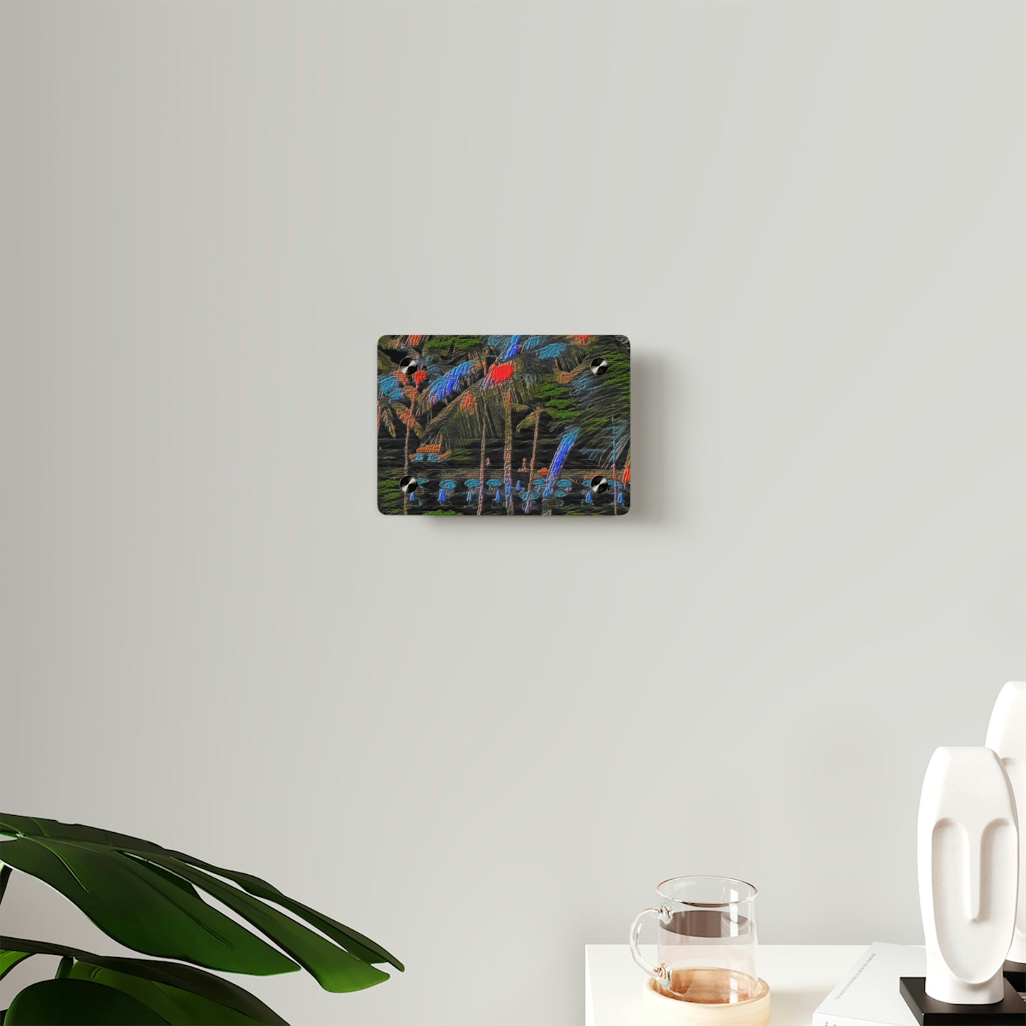 Acrylic Wall Art Panels ... "The Royal Hawai'ian: Waikiki Beach_Beach" ... Honolulu, HI ... Ocotber 2014 (Halloween) ... Original Works ...