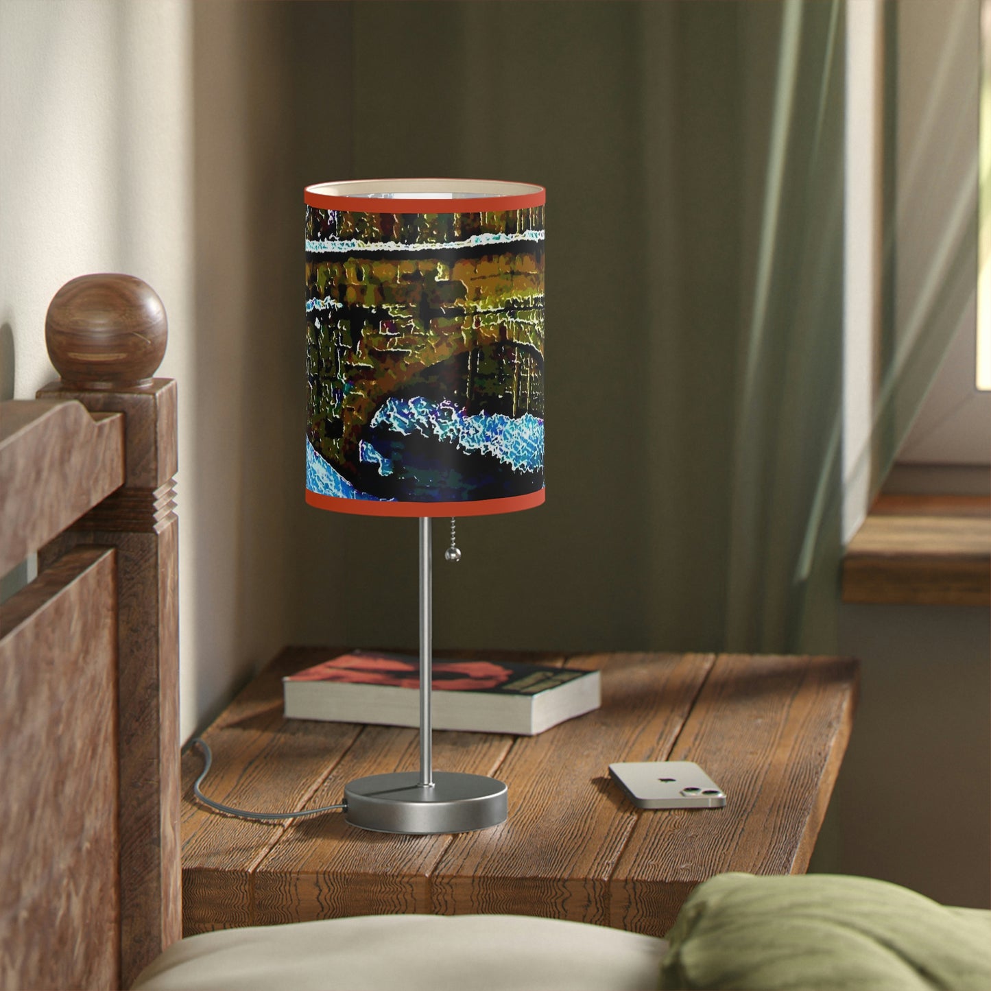 Lamp on a Stand, US|CA plug ... Walikng The Streets & Alleys ... 'Strolling The Canals ... '  ... Original Works  ...