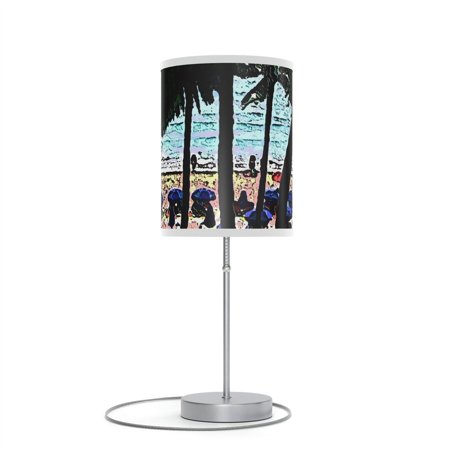 Lamp on a Stand, US|CA plug ... "A Beautiful Beach Amongst The Palms" ... The Outrigger Waikiki, Honolulu, Oahu ... Original Works ...