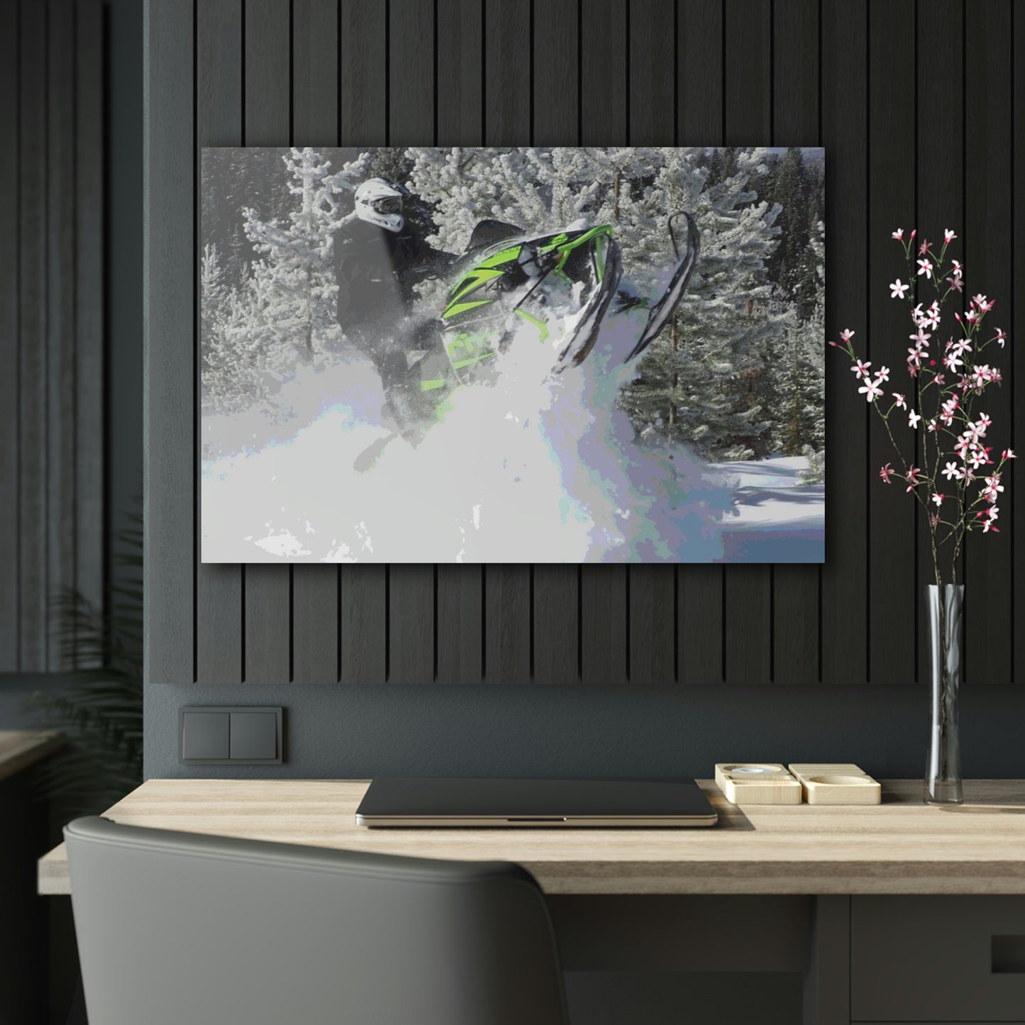 Acrylic Prints ... "No Time 'Like-Air-Time' ..." ... A True Master At His Craft ... December 2022, Rhett Creek, Idaho ... Original Works ...