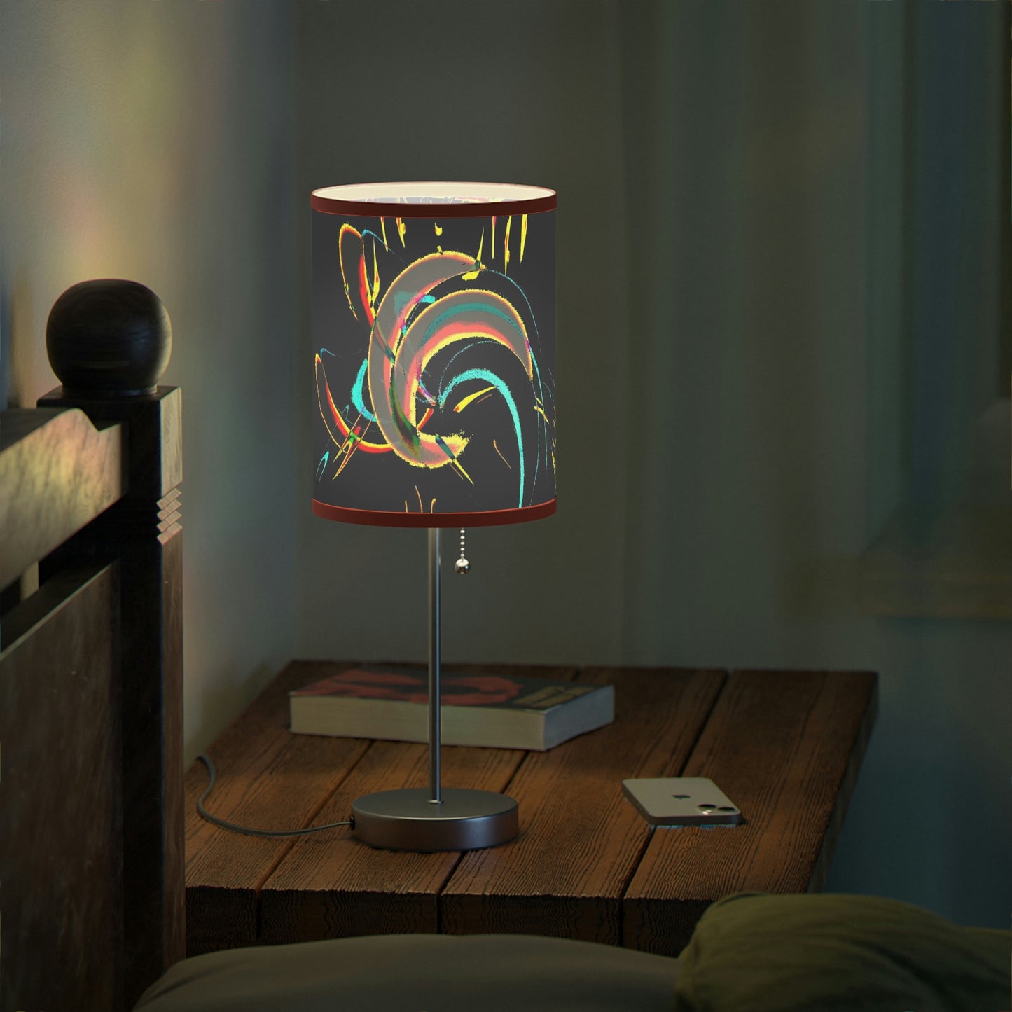Lamp on a Stand, US|CA plug ... "Waning Moon" ... Central Idaho ... October 2022 ... Rendering Time: 22 Hours ... Original Works ...