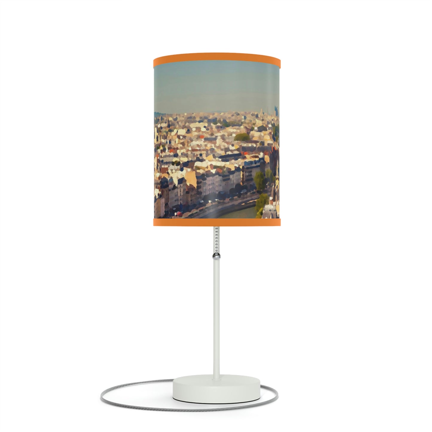 Lamp on a Stand, US|CA plug ... Au Paris ... "Along The River Seine" ... Barbara Joan Bonnell-Holt: 1972 ... Original Works ...