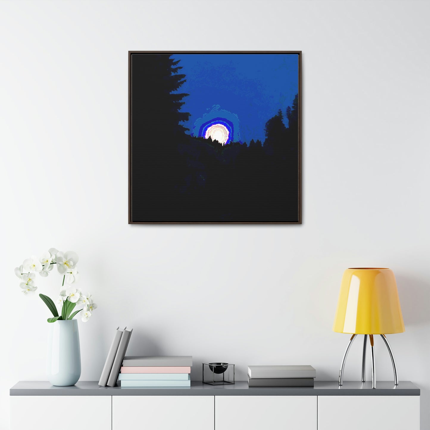 Gallery Canvas Wraps, Square Frame ... "The Road Home" ...' Over The River & Through The Woods To? ...' ... Moonscape Near Elk City, Idaho ... Original Works ... 5Jan23 ...