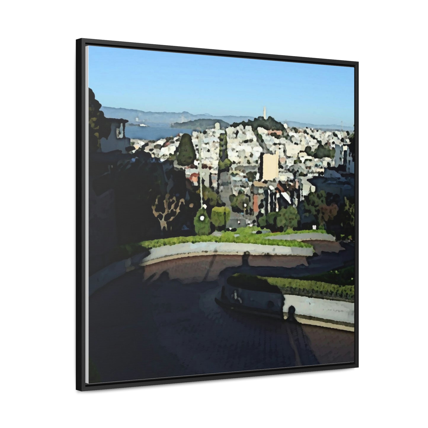 Gallery Canvas Wraps, Square Frame ...  "Lombard Street San Francisco, CA, USA" ... Family Archives 1970's ... Original Works ...