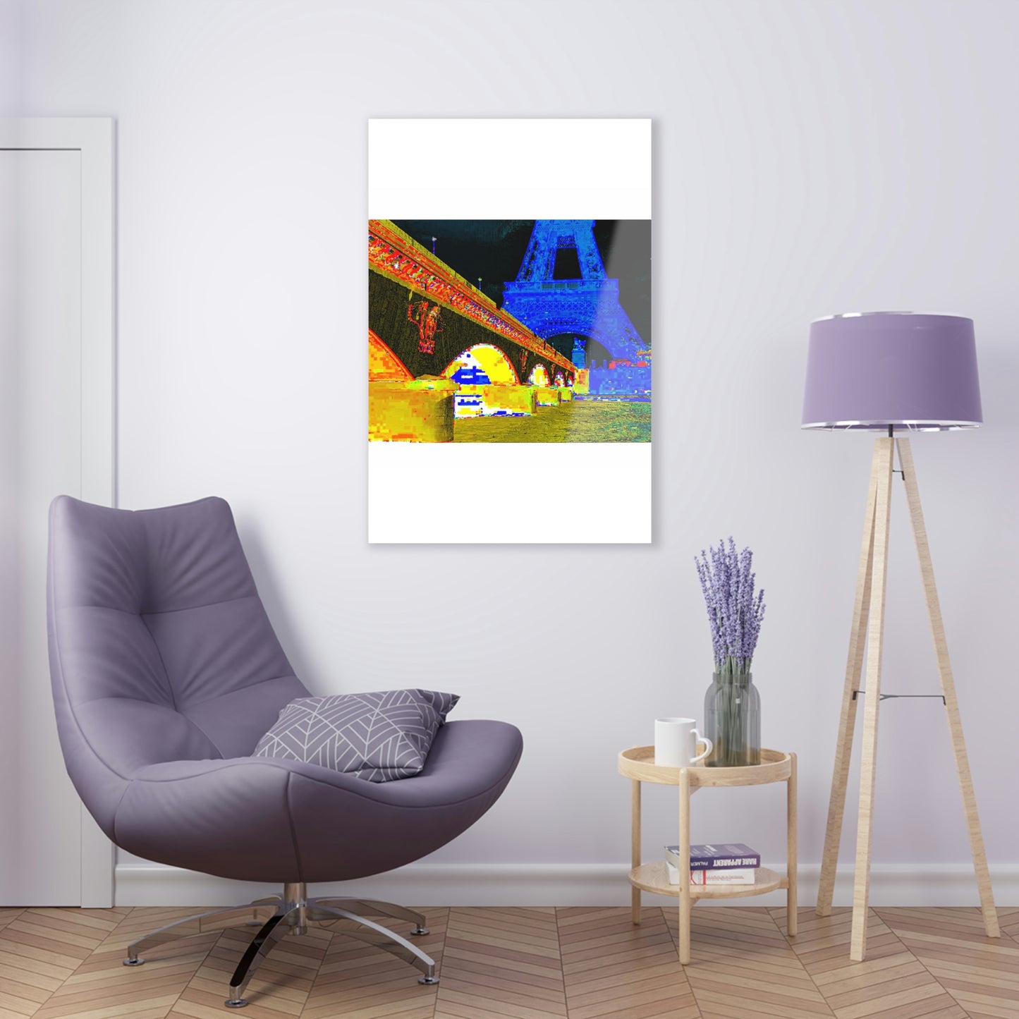Acrylic Prints ...  Le Tour D'Eiffel ..."Along The Water" ... Barbara Joan Bonnell-Holt ... Le Voyage De Paris: 1972 ... Original Works ...