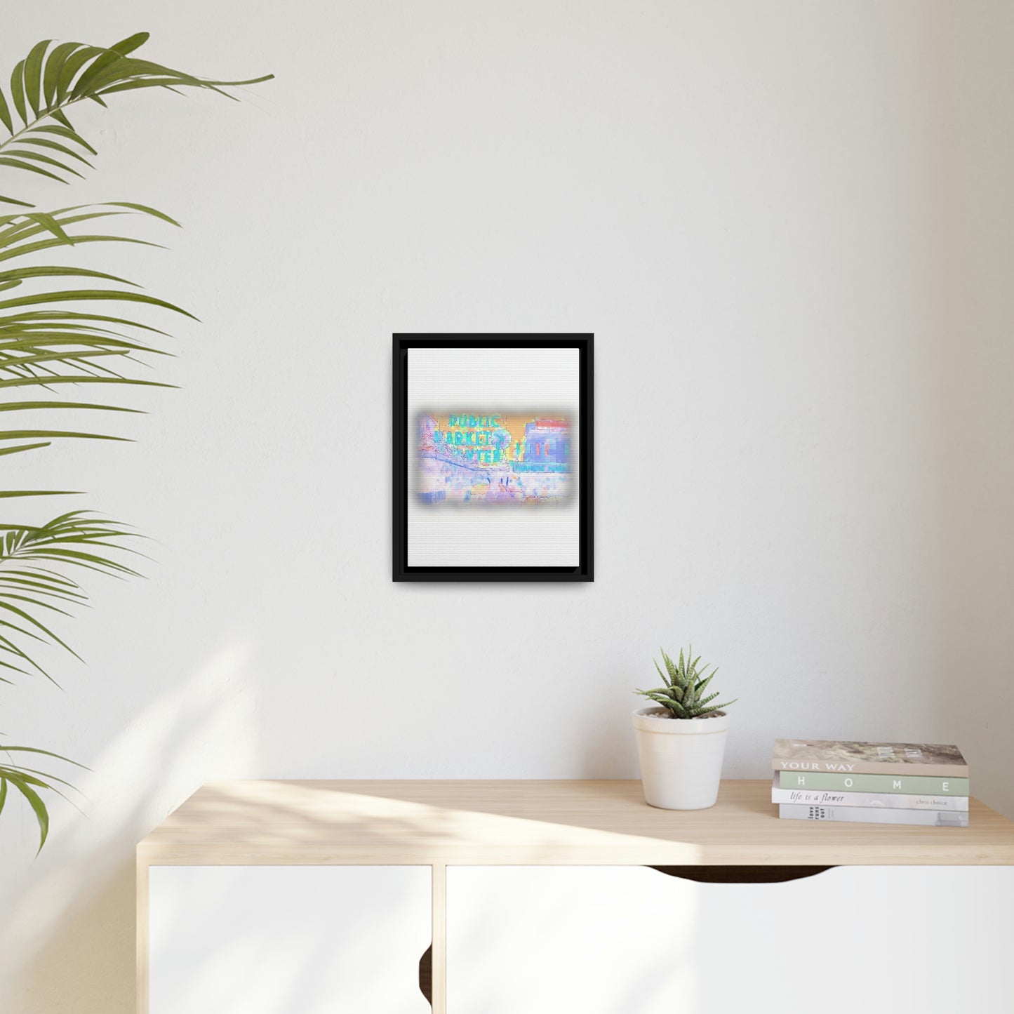 Matte Canvas, Black Frame ... PPM: Pike Place Market ... Original Work ... Winter 2022 ...