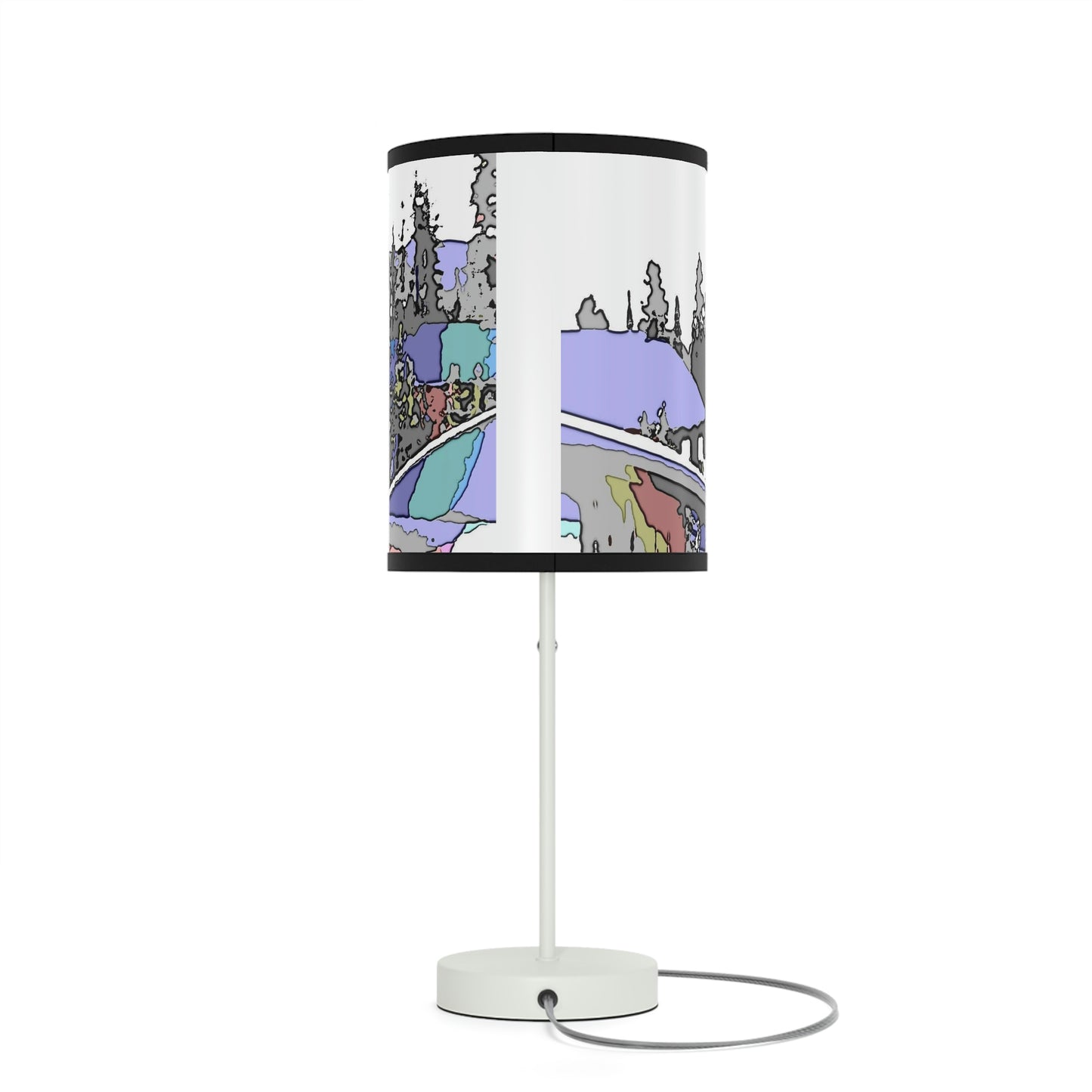 Lamp on a Stand, US|CA plug "A Very Remote Mountain Neighborhood" ... Only Cabins In This Environment ... Cenrtal Idaho ...