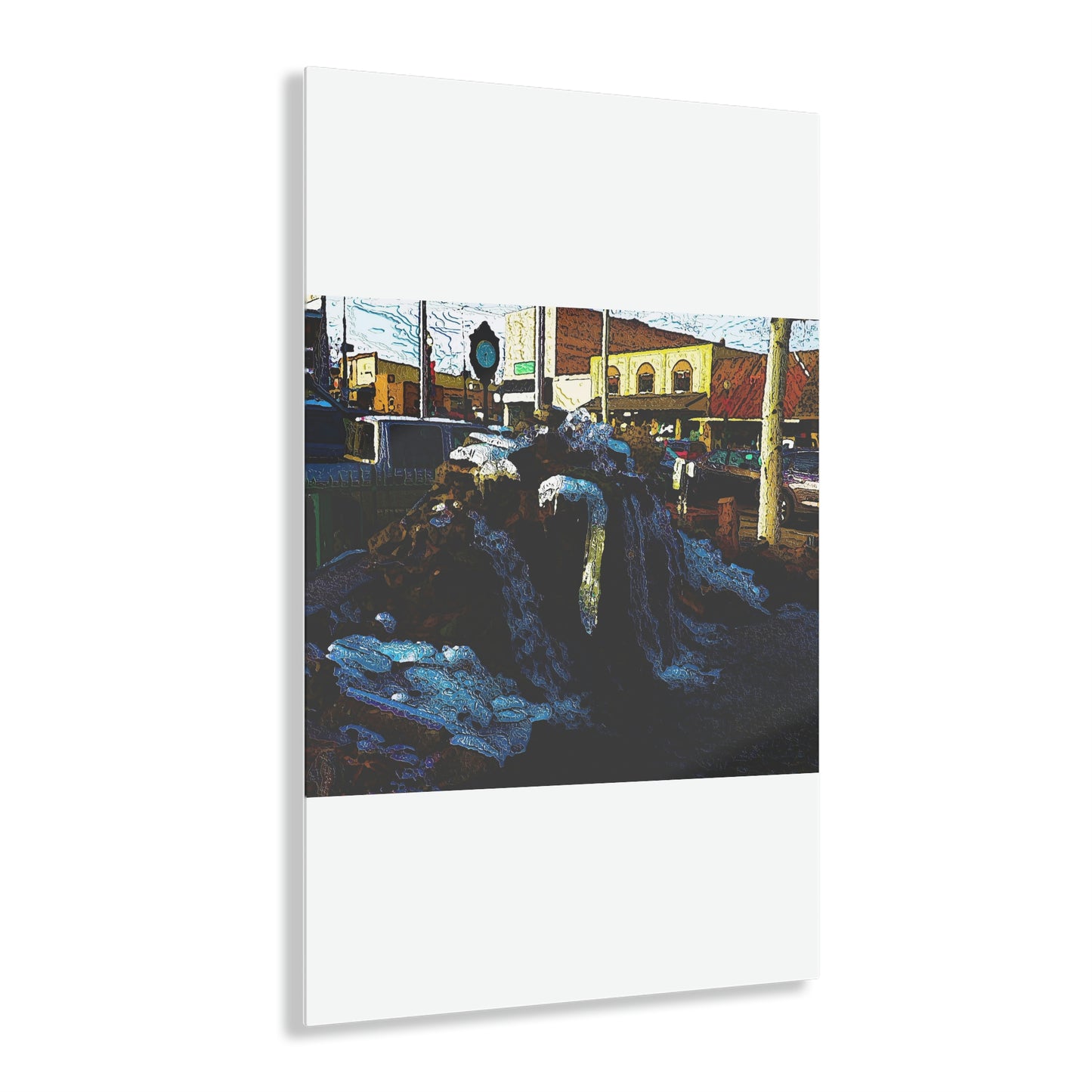 Acrylic Prints ... "Ice & Water Sculpted" ... Downtown Grangeville, Idaho ... Adjacent To Irwin Pharmacy ... 5Jan23 ... Original Works ...