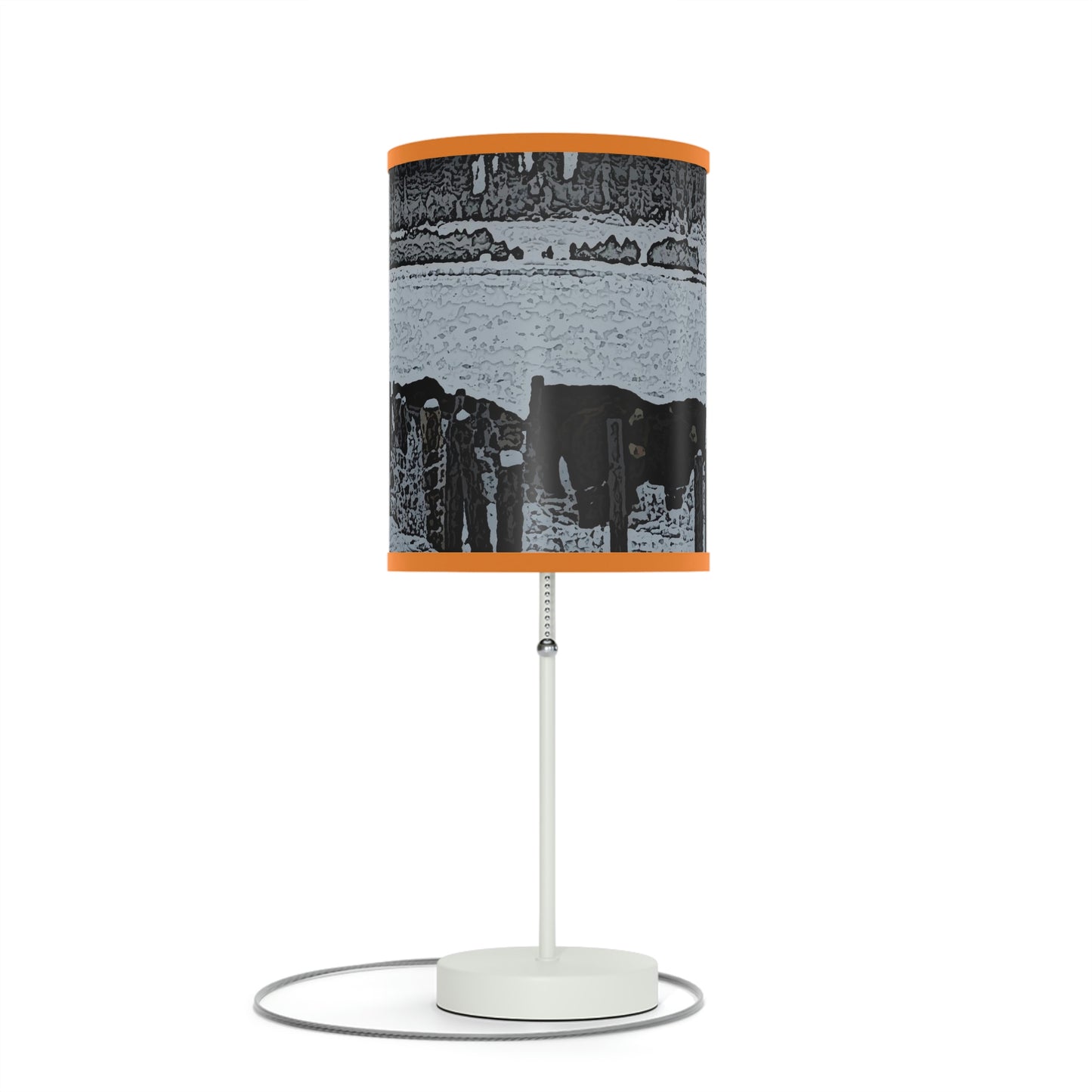 Lamp on a Stand, US|CA plug ... A Quiet Morning ... "Along The Red River & Nature Preserve Plateau" ... Jan23 ... Original Works ...