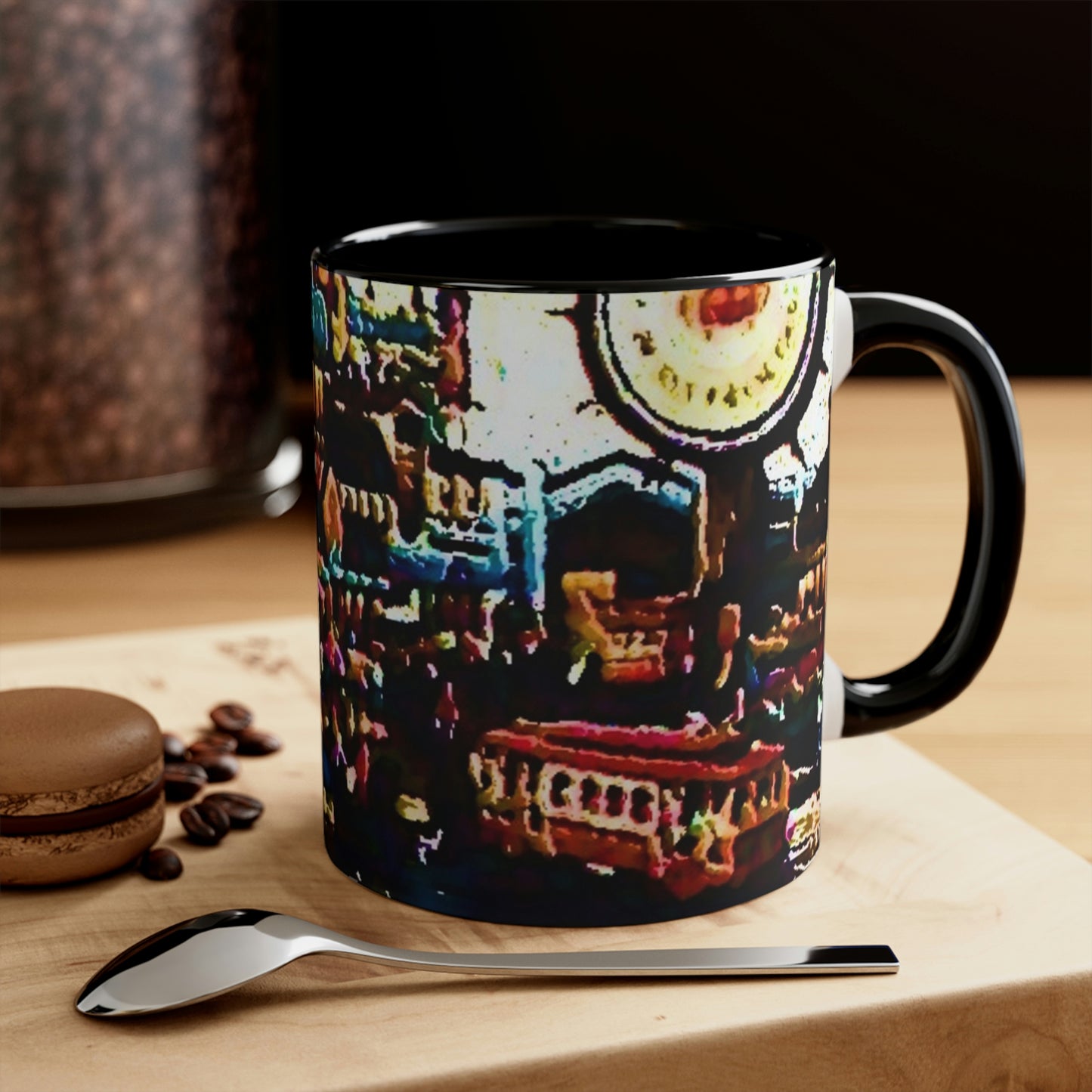 Accent Coffee Mug, 11oz ...  "No.9 Fishermen's Grotto - Fishermen's Wharf, SF, California" ... Family Archives: 1970's ... Original Works ...