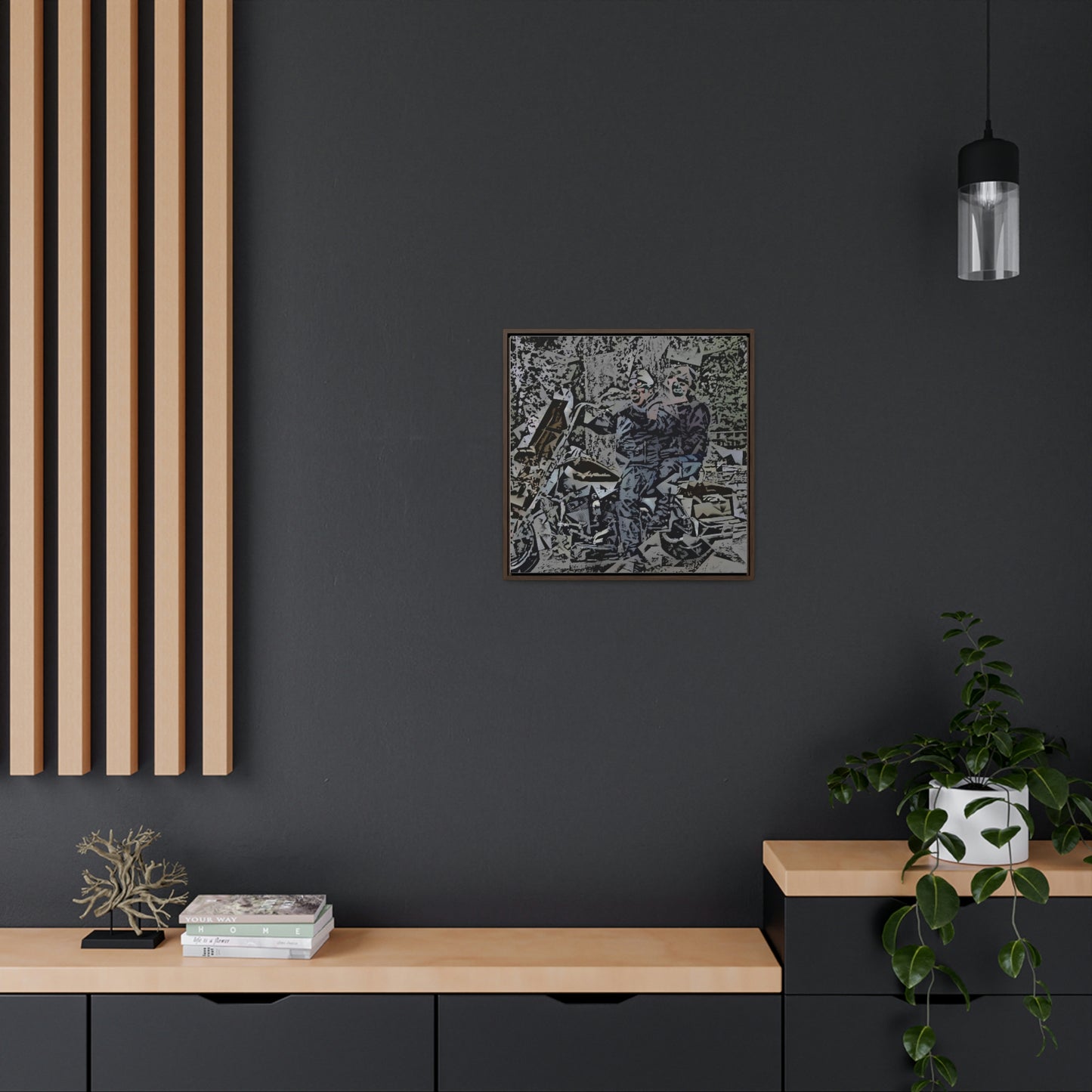 Gallery Canvas Wraps, Square Frame ... The Open Road Beckons ... "Harley 'D' Yearnings ..."  Original Works ...