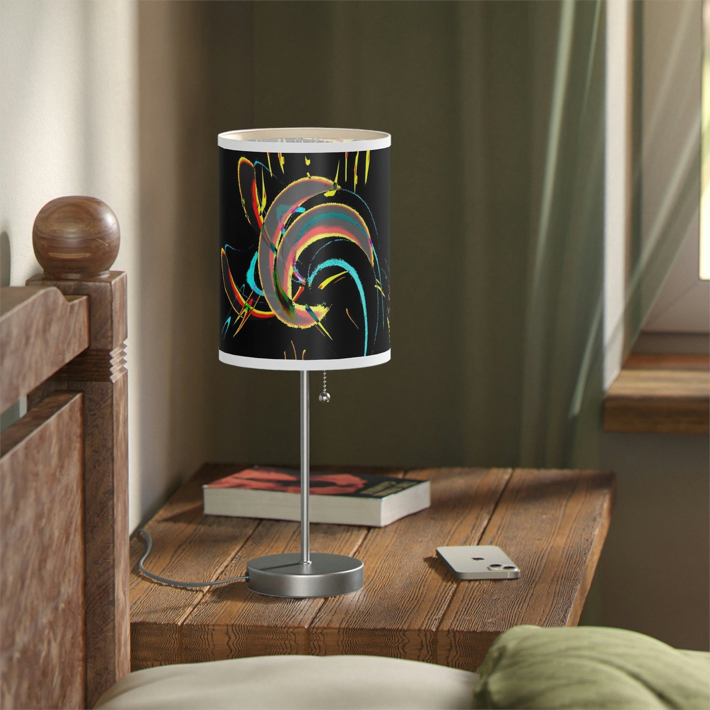 Lamp on a Stand, US|CA plug ... "Waning Moon" ... Central Idaho ... October 2022 ... Rendering Time: 22 Hours ... Original Works ...