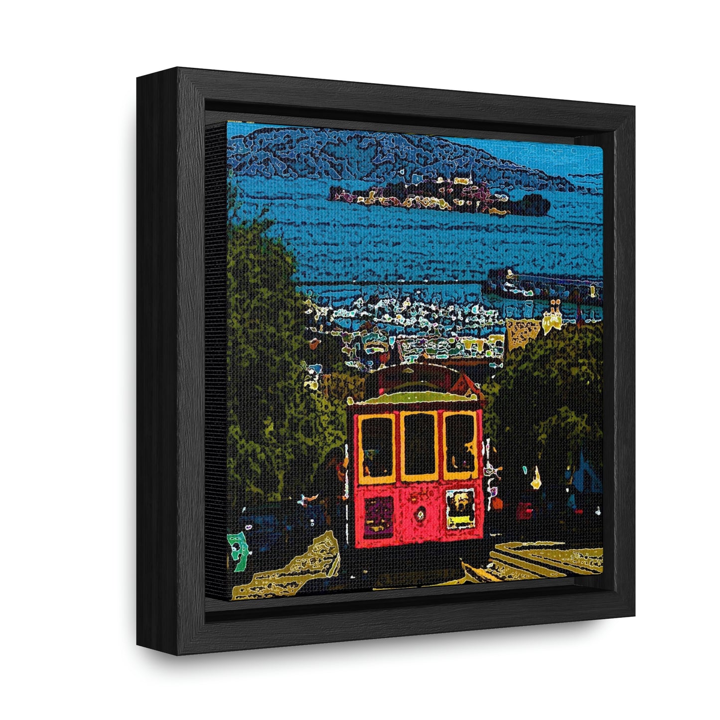 Gallery Canvas Wraps, Square Frame ... San Francisco ... 'A Rice-A-Roni-A-San Francisco Treat' ... "A Cable Car Classic" ... Family Archives: 1973 ... Original Works ...