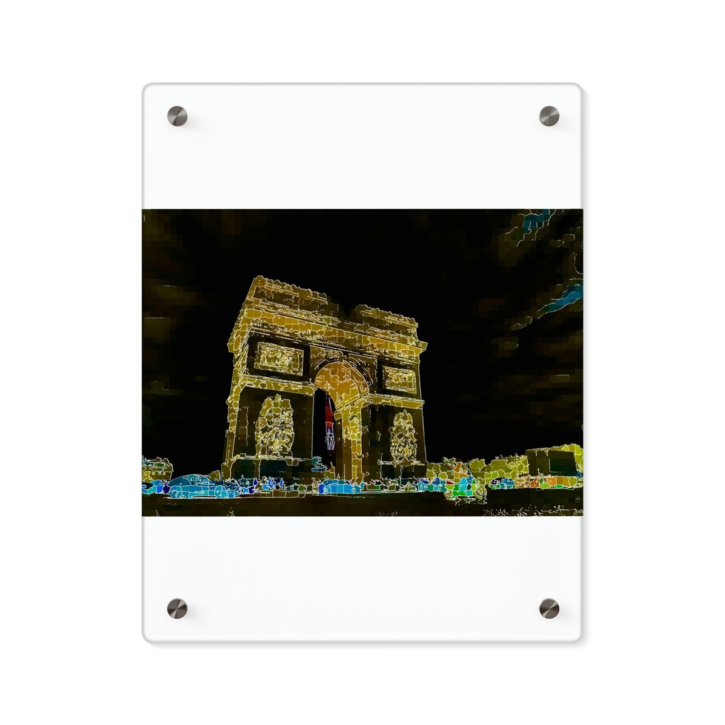 Acrylic Wall Art Panels ...  L'Arc de Triomphe ... 'Barbara Joan Bonnell-Holt Photo' ... Circa 1972 ... Oringinal Works ...