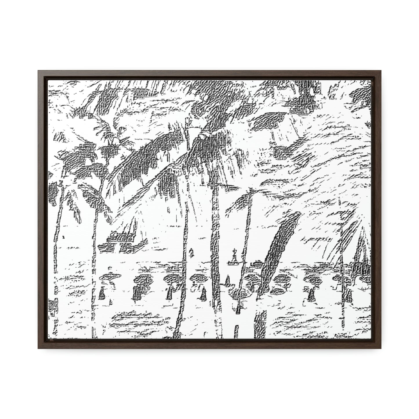 Gallery Canvas Wraps, Horizontal Frame ... "The Royal Hawai'ian: Waikiki Beach_Beach" ... Honolulu, HI ... Ocotber 2014 (Halloween) ... Original Works ...