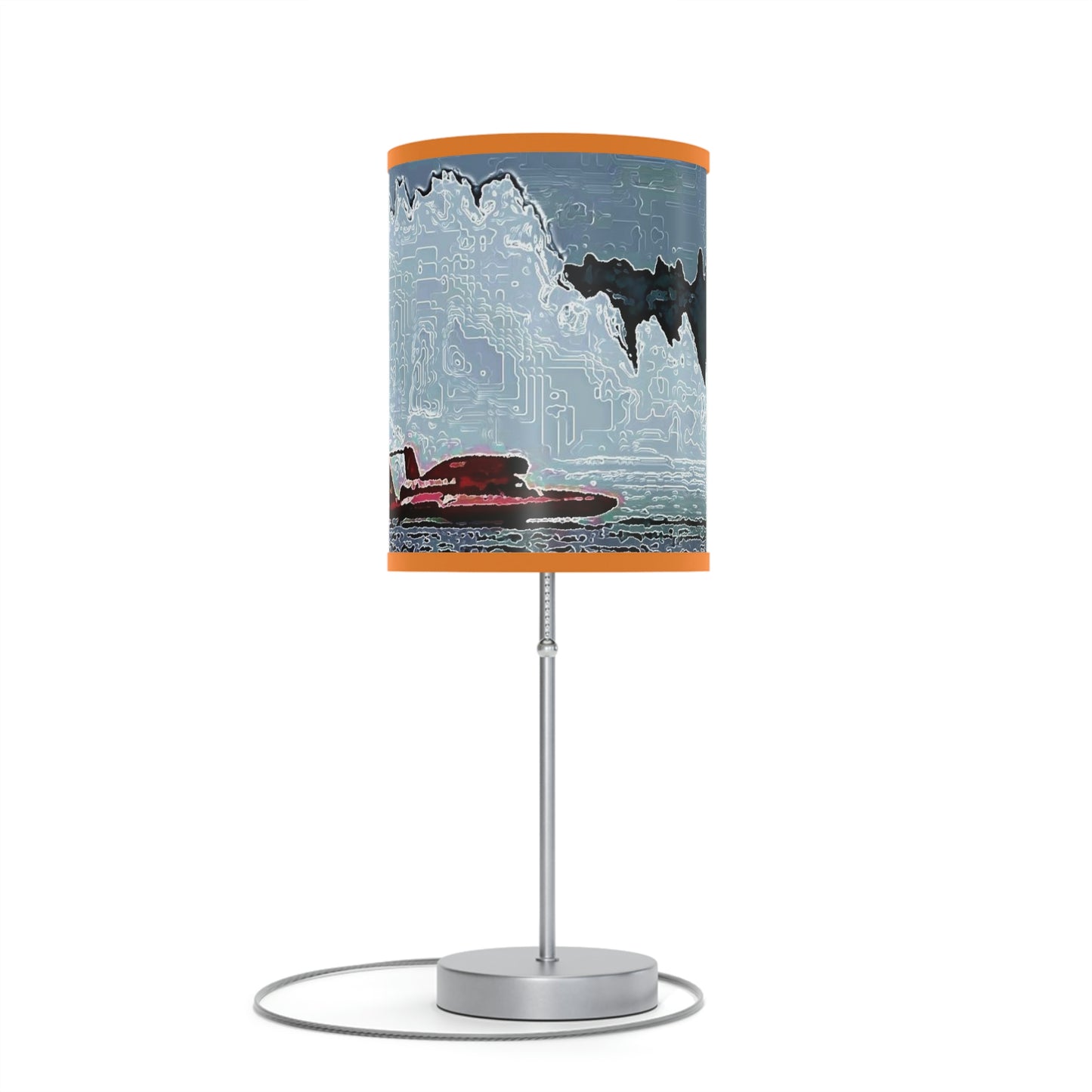 Lamp on a Stand, US|CA plug ... Seattle Columbia Cup On Lake Washington ... "Dave Wilcox Heads For The Win" ... Associate Gift-Photo ... Original Works ...