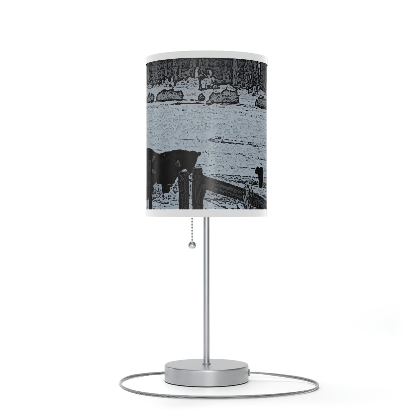 Lamp on a Stand, US|CA plug ... A Quiet Morning ... "Along The Red River & Nature Preserve Plateau" ... Jan23 ... Original Works ...