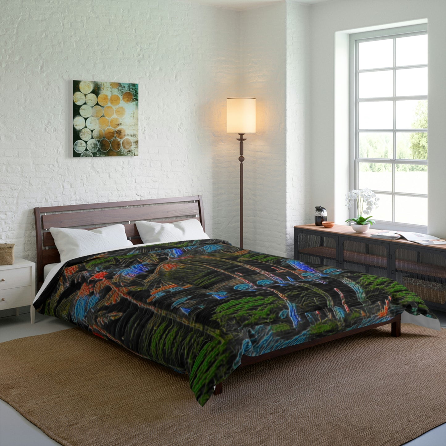 Comforter ... "The Royal Hawai'ian: Waikiki Beach_Beach" ... Honolulu, HI ... October 2014 (Halloween) ... Original Works ...