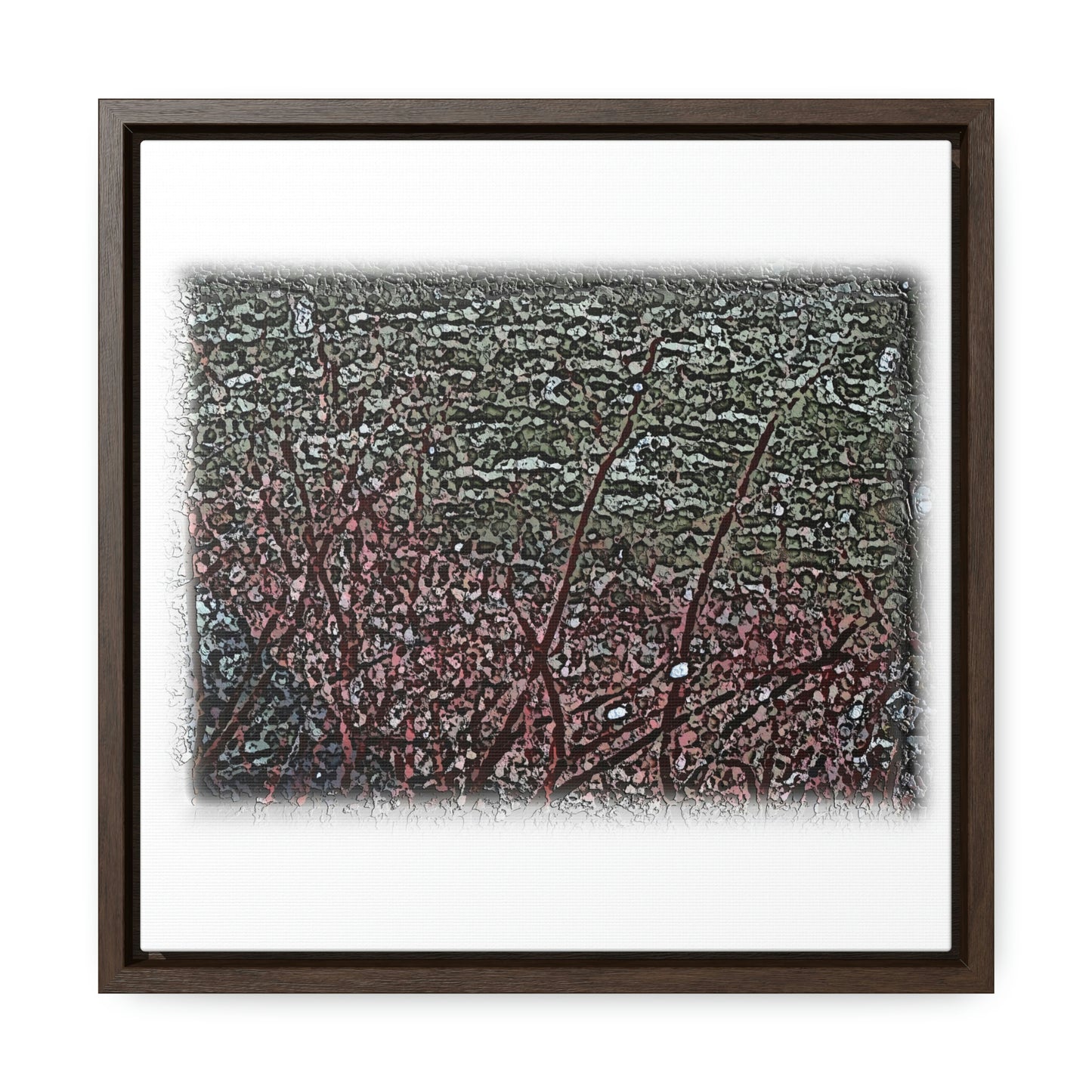 Gallery Canvas Wraps, Square Frame ... "A River Runs Through It" ... Red-Osier-Dogwood (Cornus Stonlifera 'Rubra') .. Original Works ... Central Idaho ...