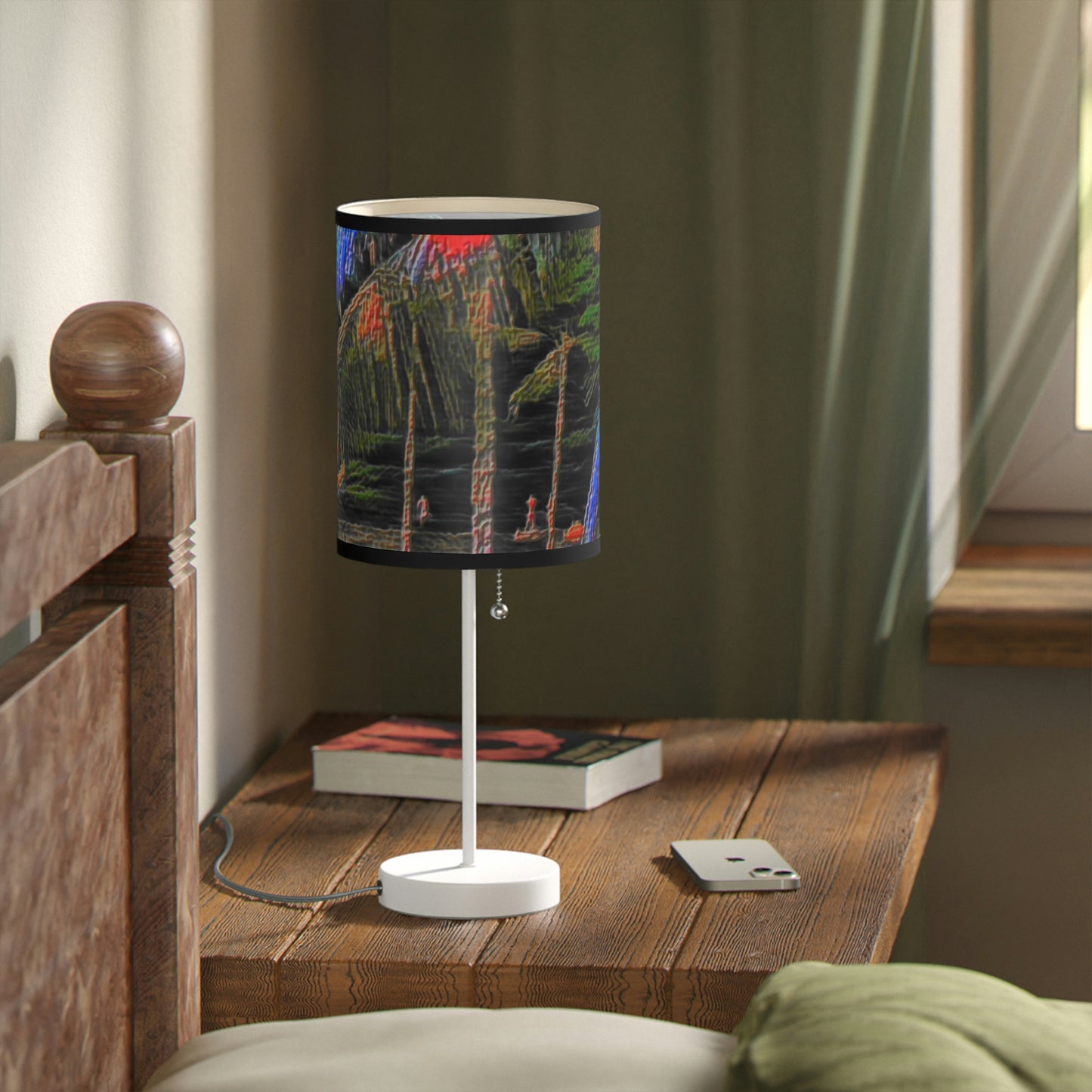 Lamp on a Stand, US|CA plug ... "The Royal Hawai'ian: Waikiki Beach_Beach" ... Honolulu, HI ... Ocotber 2014 (Halloween) ... Original Works ...