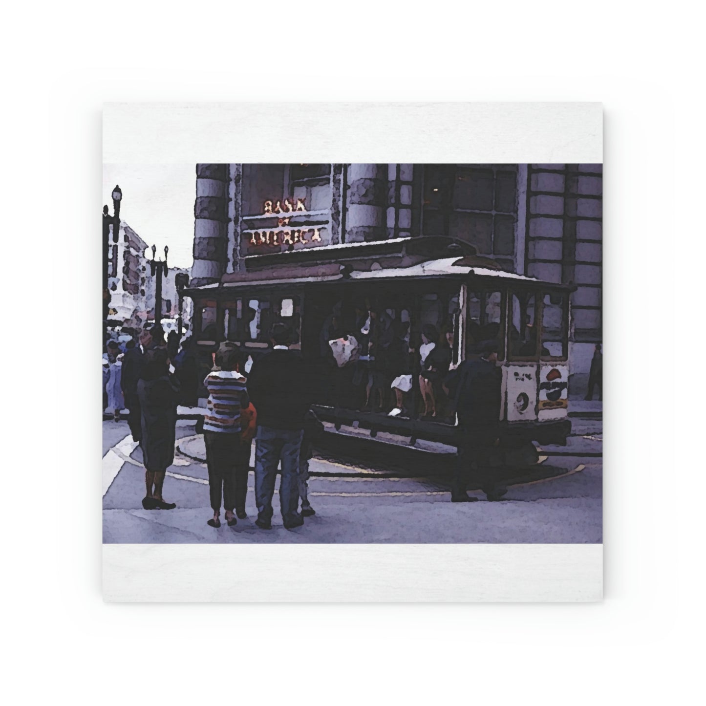 Wood Canvas ... San Francisco ... 'Rice-A-Roni-A-San Francisco Treat' ... "A Cable Car Classic" ... Family Archives: 1973 ... Original Works ...