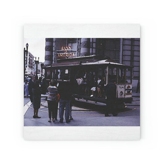 Wood Canvas ... San Francisco ... 'Rice-A-Roni-A-San Francisco Treat' ... "A Cable Car Classic" ... Family Archives: 1973 ... Original Works ...