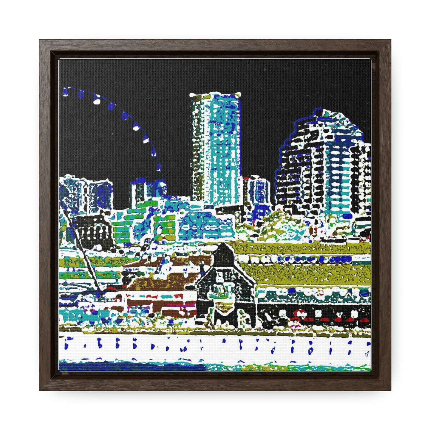 Gallery Canvas Wraps, Square Frame ... That Classic Wheel ... 'Seattle's Wheel' ... & Old Classic Waterside Vendors ...  'Family Archives' ... Original Works ...