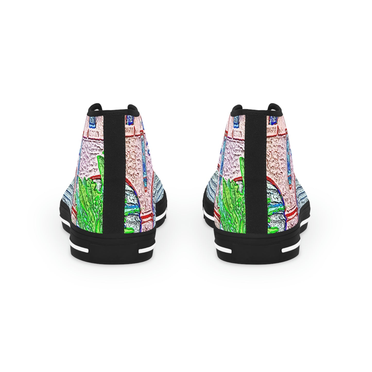 Men's High Top Sneakers ... "La Grande Entree" At: 'The Pink Palace' ... The Royal Hawai'ian ... Honolulu, HI ... '27Oct2014' ... Original Works ...
