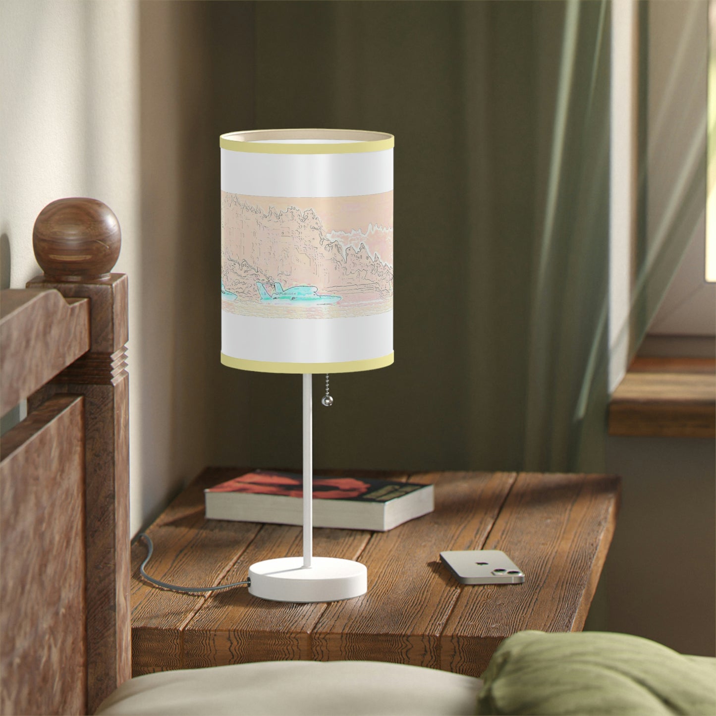 Lamp on a Stand, US|CA plug ... Seattle Columbia Cup On Lake Washington ... "Dave Wilcox Heads For The Win" ... Associate Gift-Photo ... Original Works ...