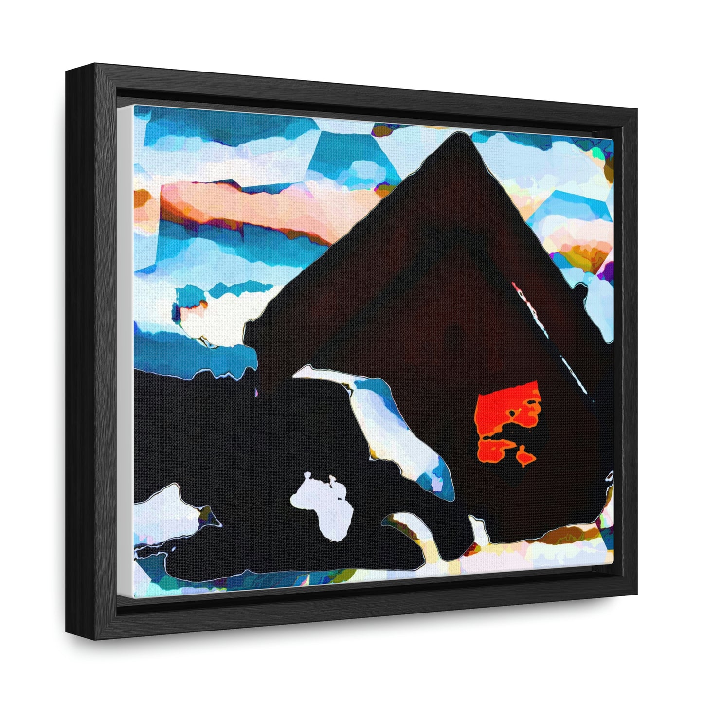 Gallery Canvas Wraps, Horizontal Frame ... After An Intense Snow Storm ... 'Digging Out' ... A Vehicle & Cabin "In The Mountains" ... March 2023 ... Original Works ...