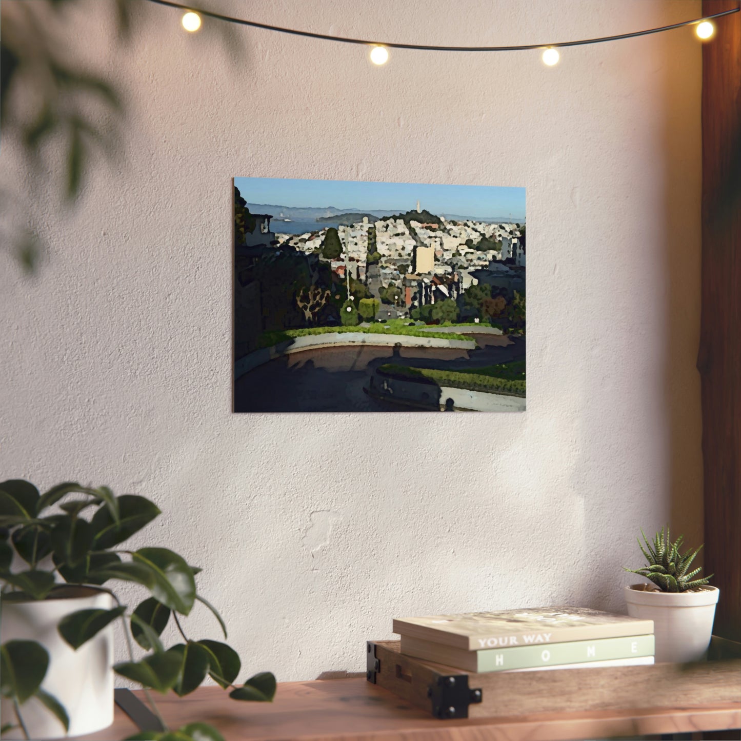 Aluminum Composite Panels ... "A Very Curvy Road With Outstanding Views" ... 'Keep You Eyes On The Road!' ... Lombard St, SF, California ... Family Archives (Father) ... Original Works ...