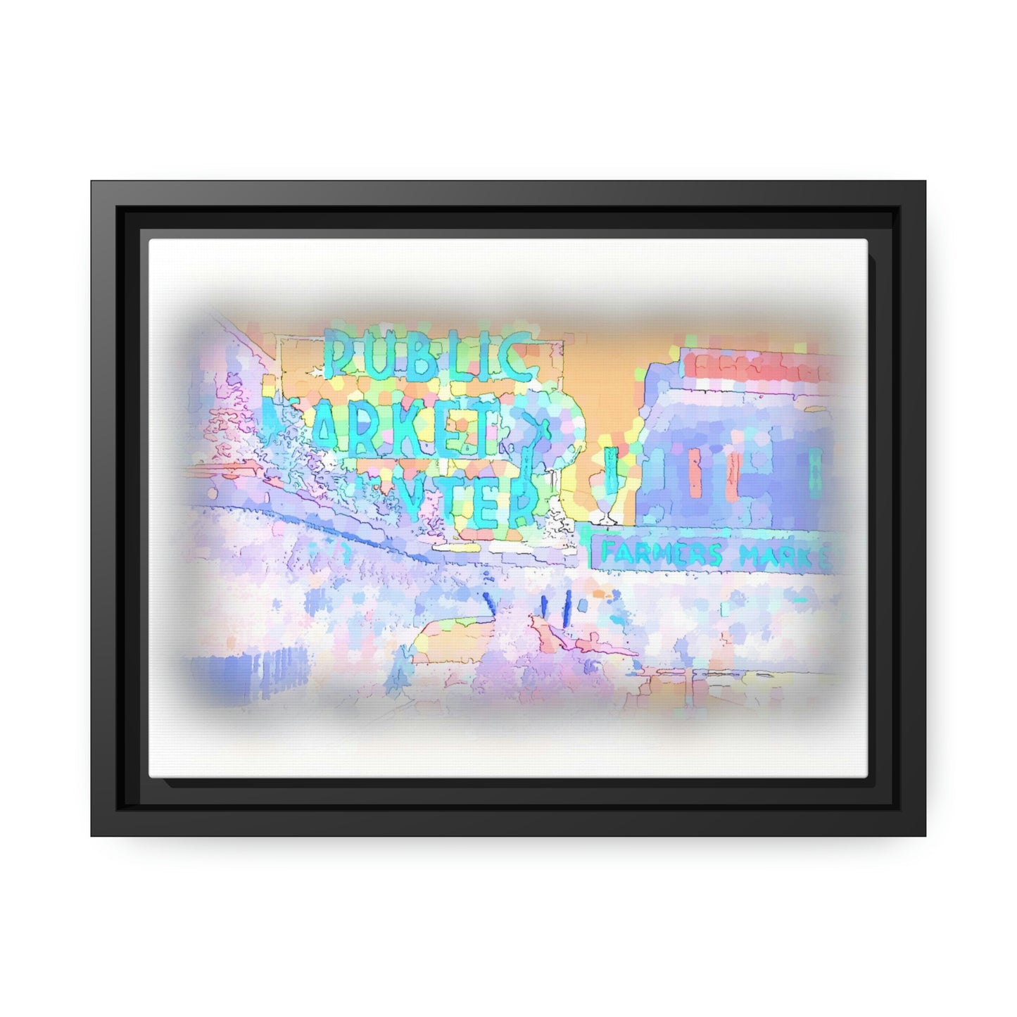 Matte Canvas, Black Frame ... PPM: Pike Place Market ... Original Work ... Winter 2022 ...