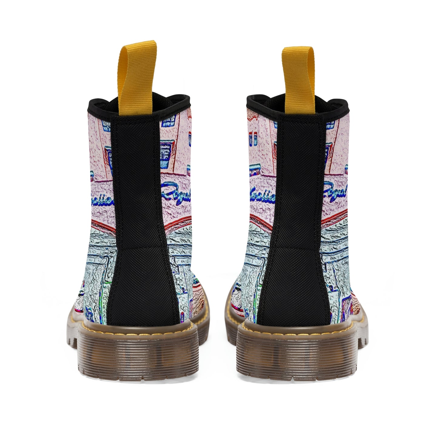Men's Canvas Boots ... "La Grande Entree" At: 'The Pink Palace' ... The Royal Hawai'ian ... Honolulu, HI ... '27Oct2014' ... Original Works ...