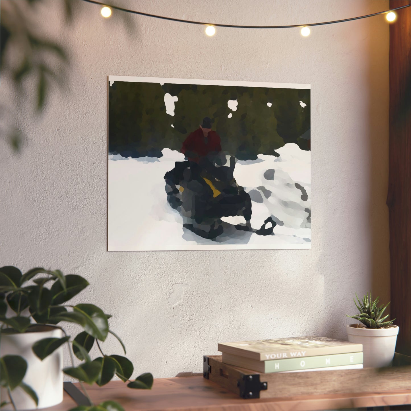 Aluminum Composite Panels ... "Snowmobiling A Mountain Paradise" ... Circa April 2021 ... Original Works ... (Full_Spectrum_Oilification ... )