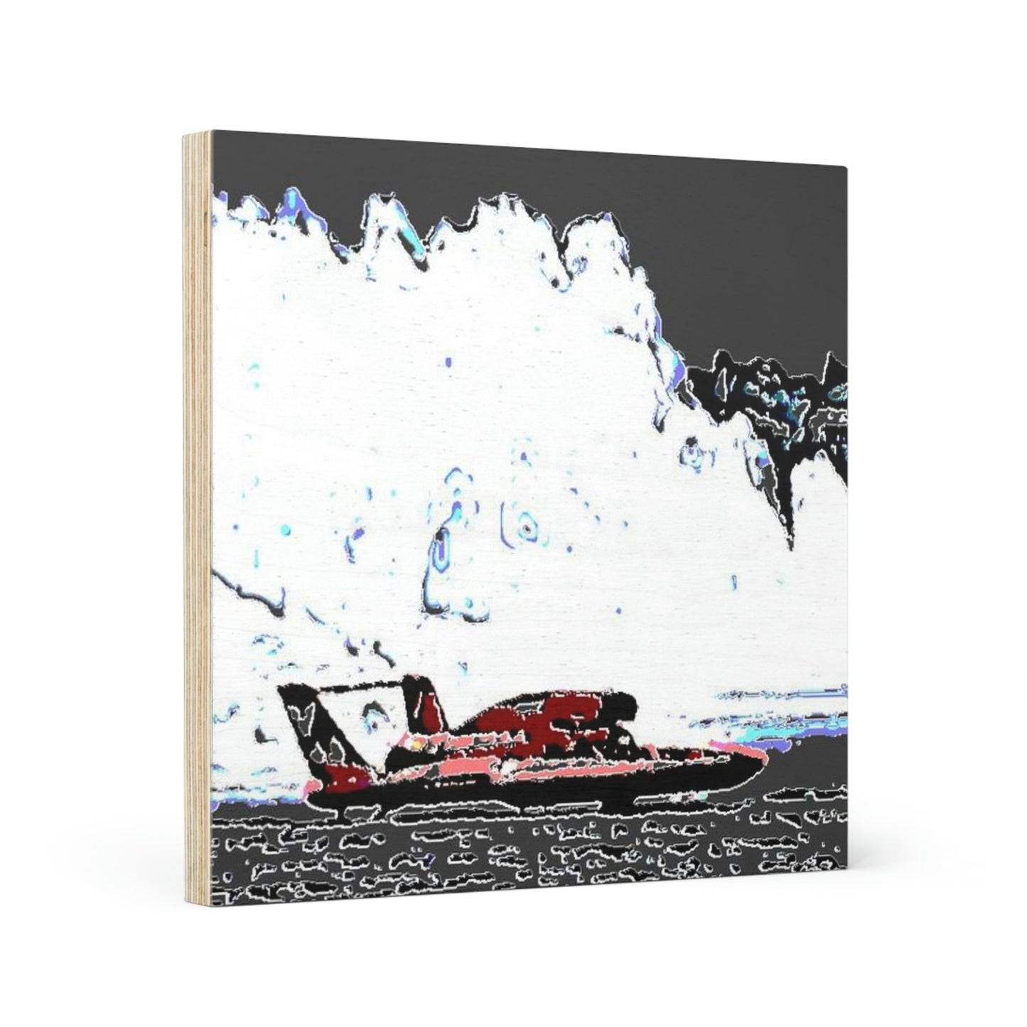 Wood Canvas ...  Seattle Columbia Cup On Lake Washington ... "Dave Wilcox Heads For The Win" ... Associate Gift-Photo ... Original Works ...