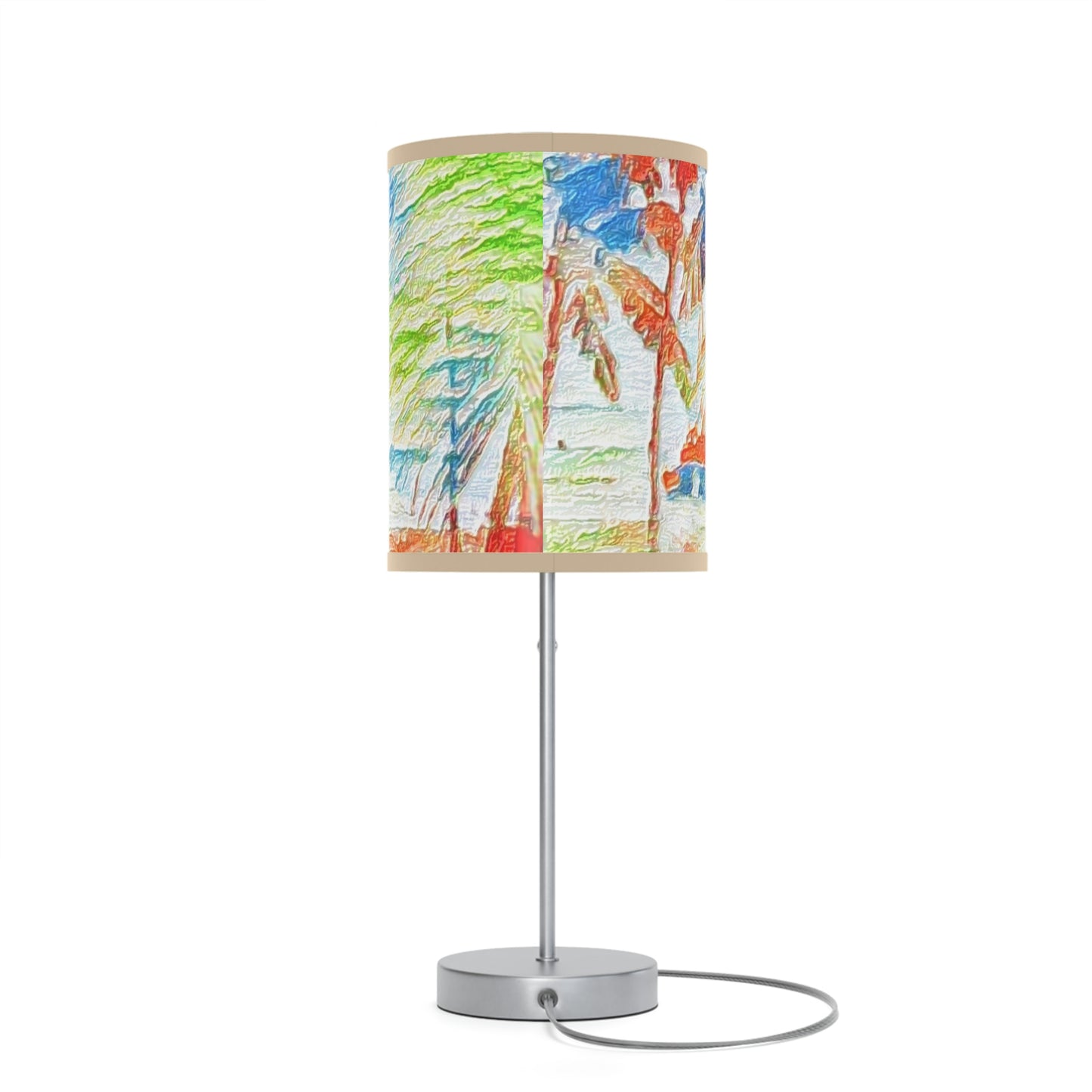 Lamp on a Stand, US|CA plug ... "The Royal Hawai'ian: Waikiki Beach_Beach" ... Honolulu, HI ... Ocotber 2014 (Halloween) ... Original Works ...
