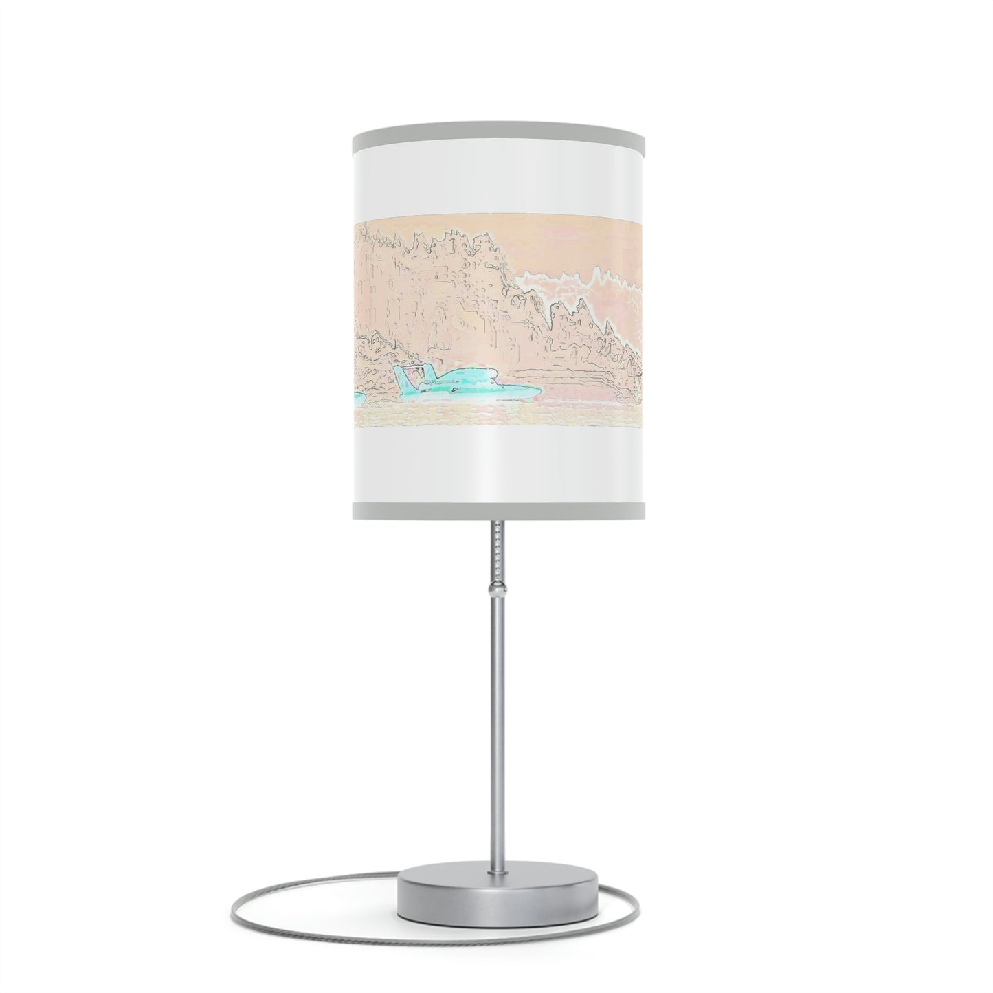 Lamp on a Stand, US|CA plug ... Seattle Columbia Cup On Lake Washington ... "Dave Wilcox Heads For The Win" ... Associate Gift-Photo ... Original Works ...