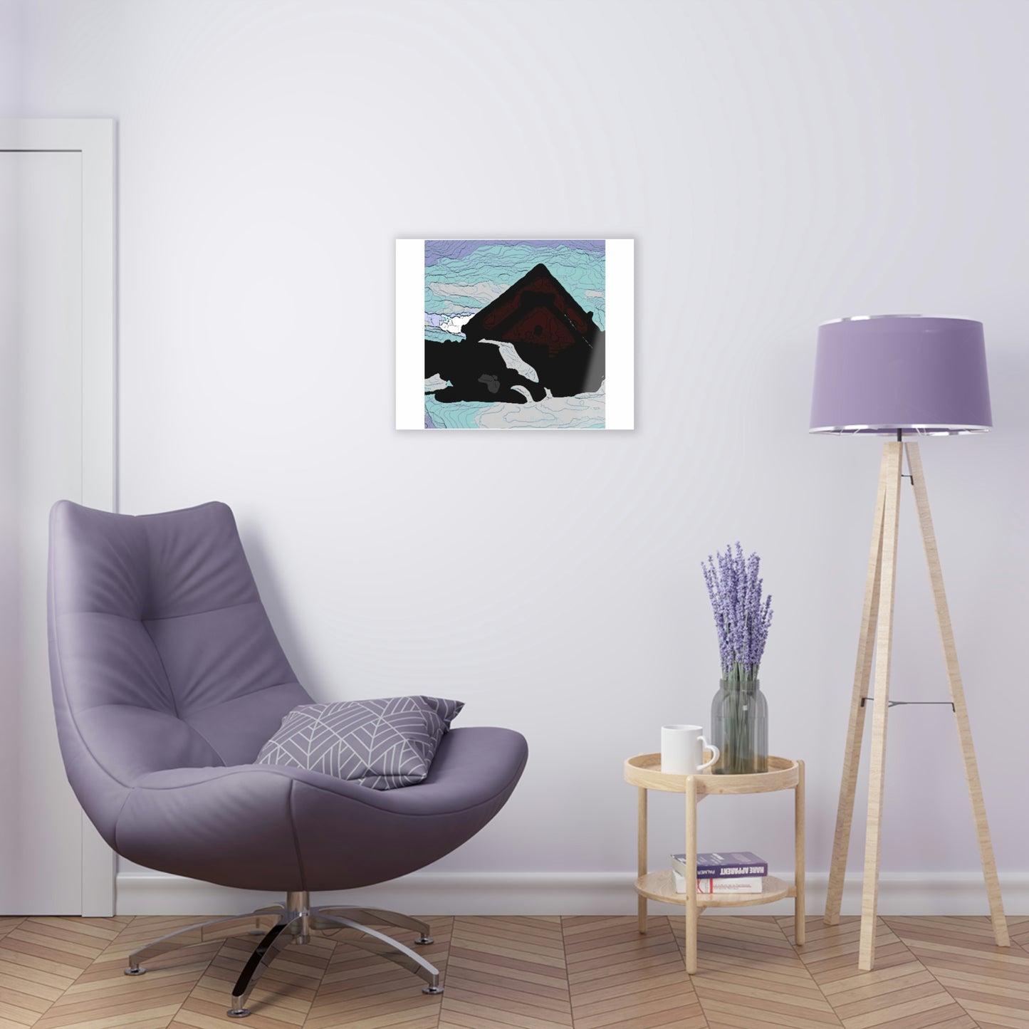Acrylic Prints ... After An Intense Snow Storm ... 'Digging Out' ... A Vehicle & Cabin "In The Mountains" ... March 2023 ... Original Works ...