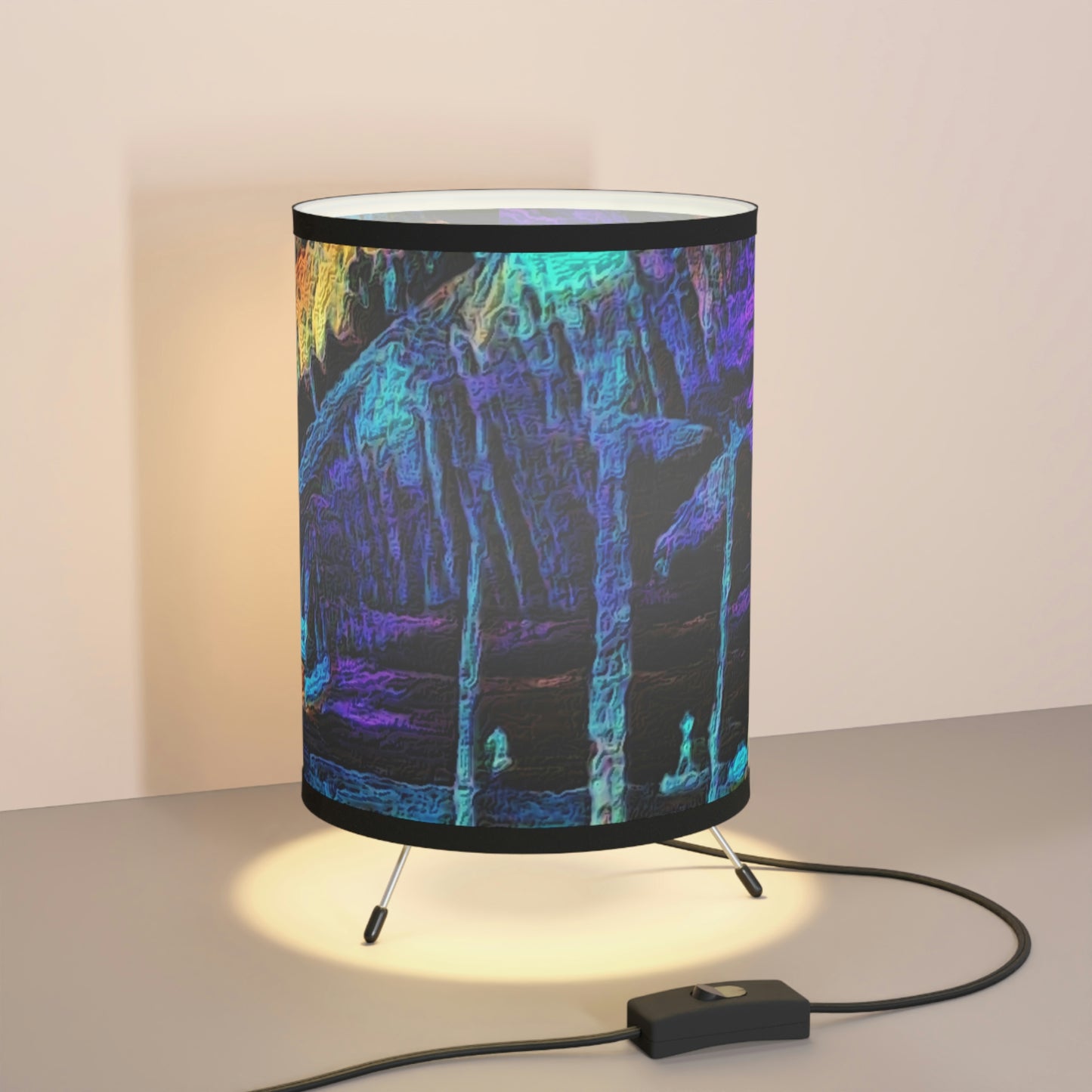 Tripod Lamp with High-Res Printed Shade, US\CA plug ... "The Royal Hawai'ian: Waikiki Beach_Beach" ... Honolulu, HI ... Ocotber 2014 (Halloween) ... Original Works ...