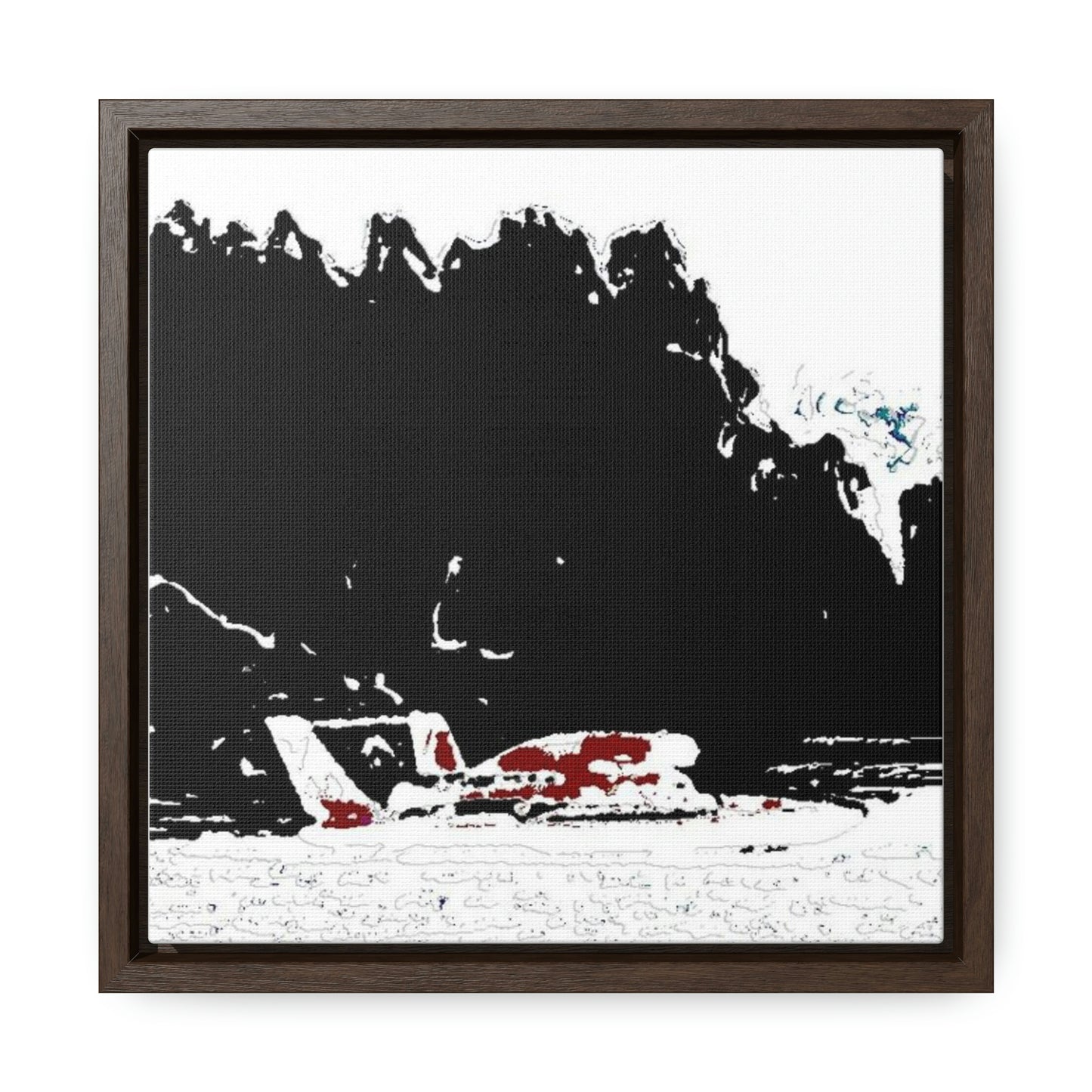 Gallery Canvas Wraps, Square Frame ...  Seattle Columbia Cup On Lake Washington ... "Dave Wilcox Heads For The Win" ... Associate Gift-Photo ... Original Works ...
