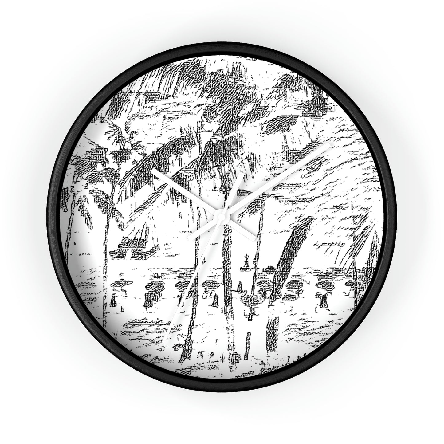 Wall Clock ... "The Royal Hawai'ian: Waikiki Beach_Beach" ... Honolulu, HI ... Ocotber 2014 (Halloween) ... Original Works ...