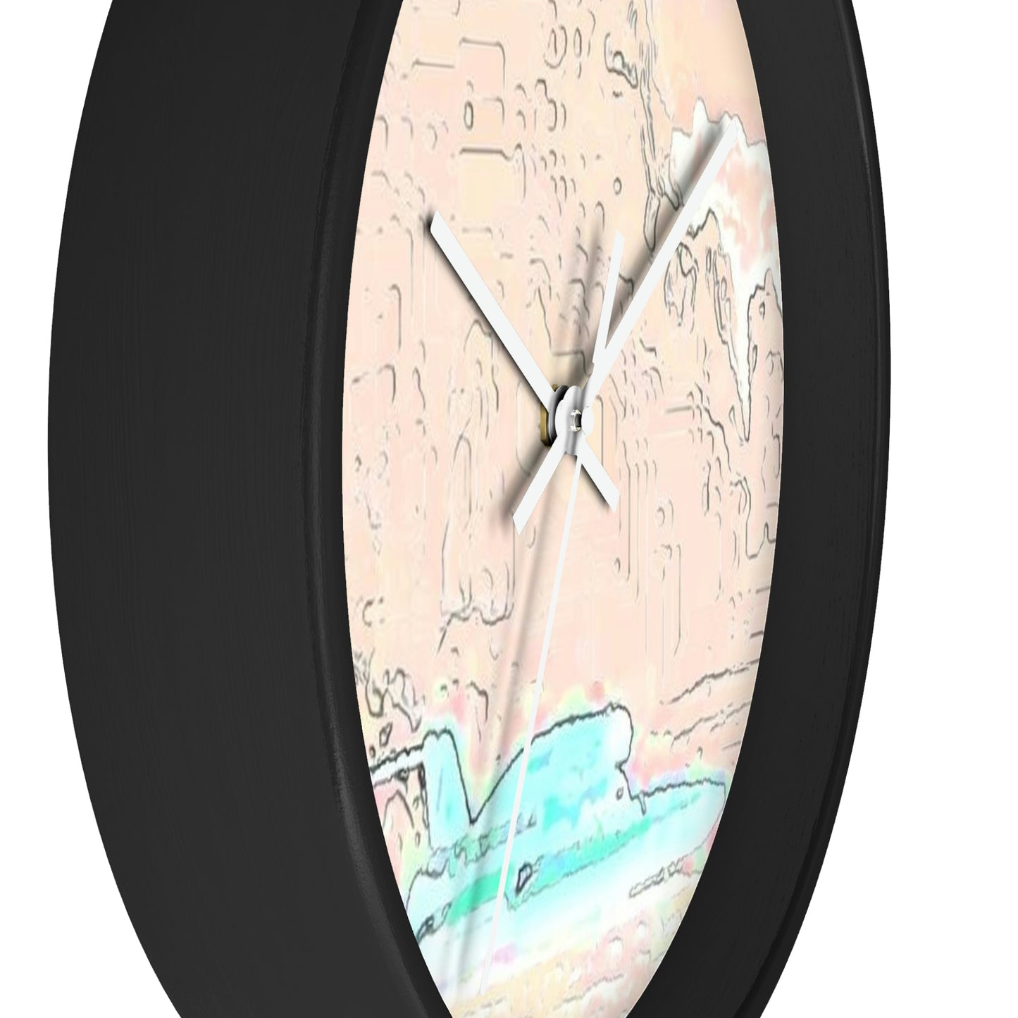 Wall clock ...  Seattle Columbia Cup On Lake Washington ... "Dave Wilcox Heads For The Win" ... Associate Gift-Photo ... Original Works ...