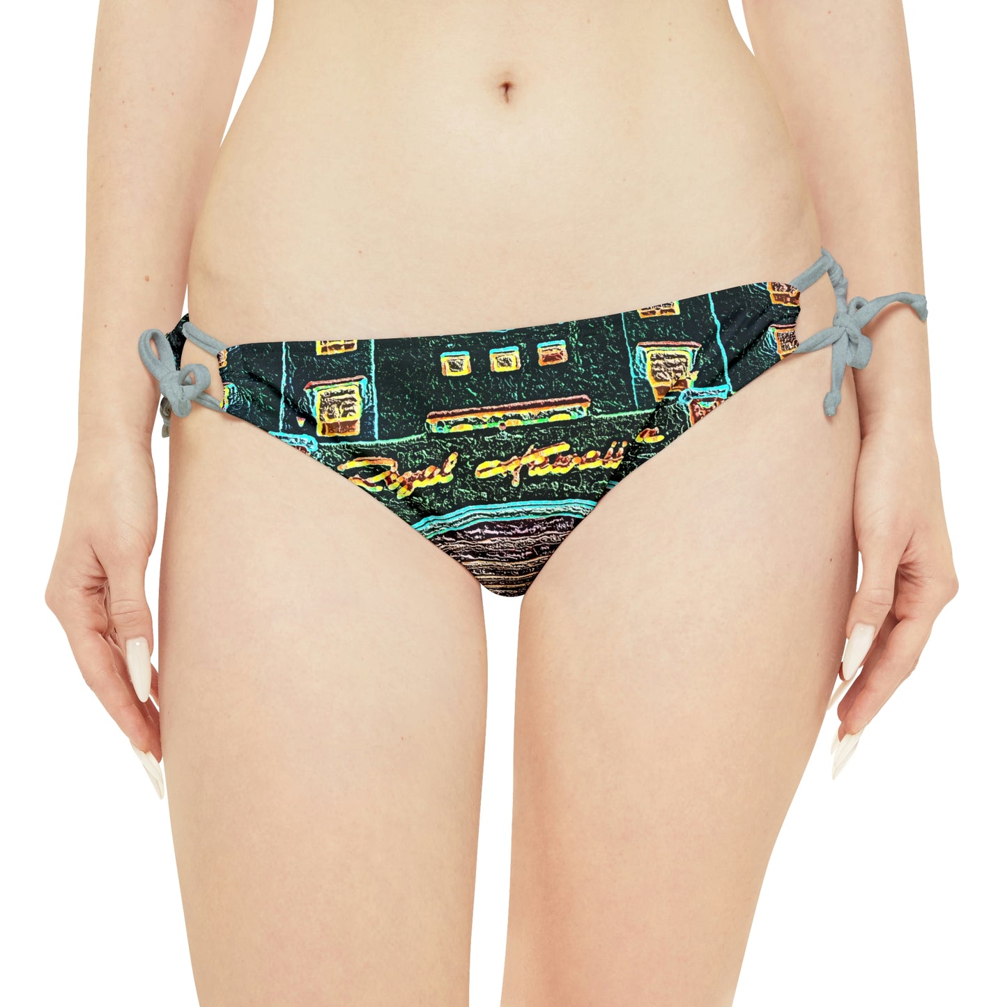 Strappy Bikini Set ... "La Grande Entree" At: 'The Pink Palace' ... The Royal Hawai'ian ... Honolulu, HI ... '27Oct2014' ... Original Works ...