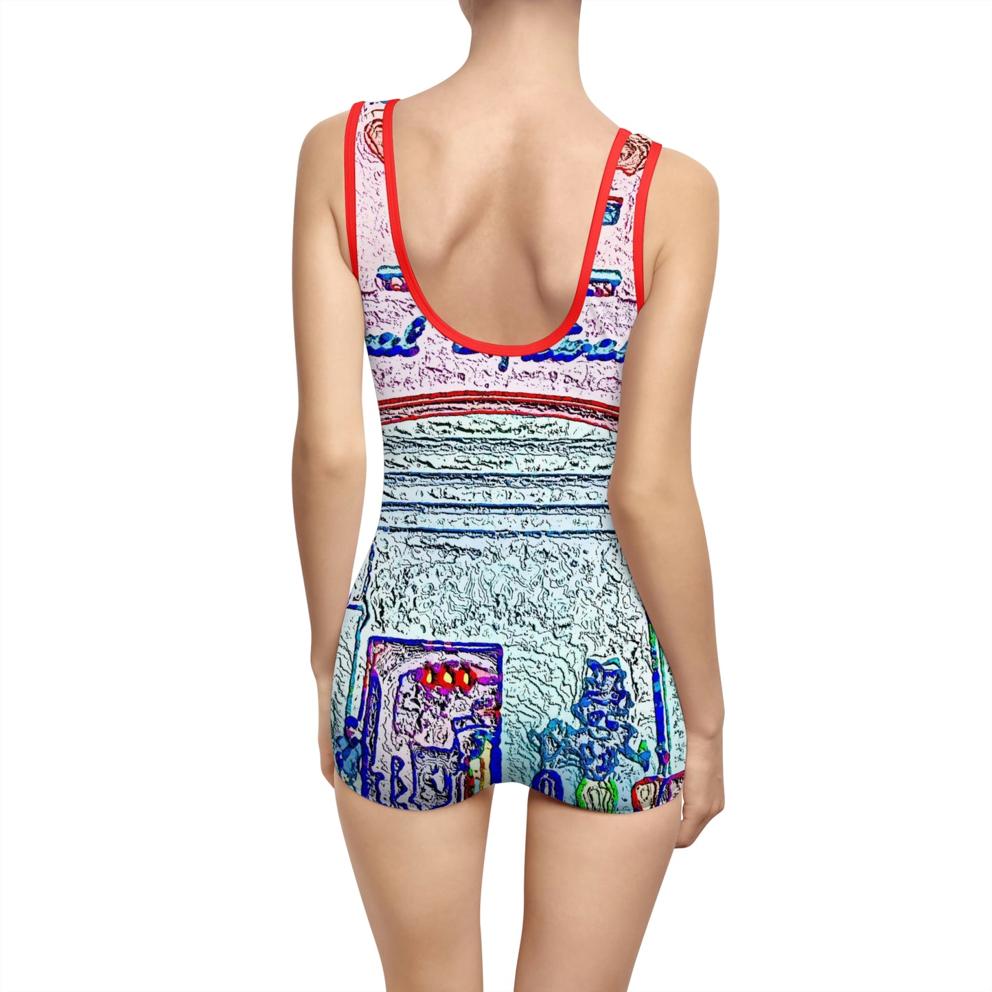 Women's Vintage Swimsuit ... "La Grande Entree" At: 'The Pink Palace' ... The Royal Hawai'ian ... Honolulu, HI ... '27Oct2014' ... Original Works ...