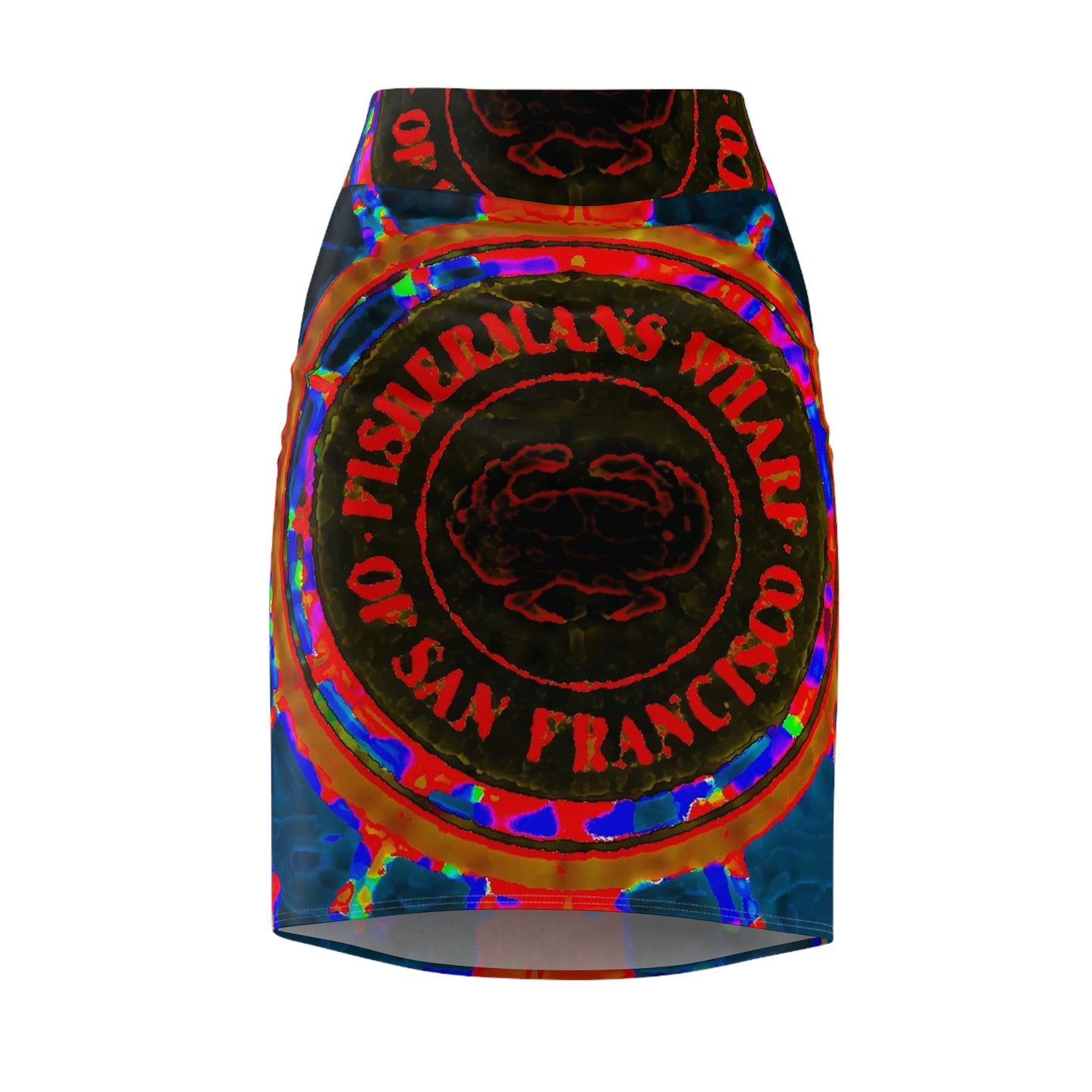 Women's Pencil Skirt ... "No.9 Fishermen's Grotto - Fishermen's Wharf, SF, California" ... Family Archives: 1970's ... Original Works ...