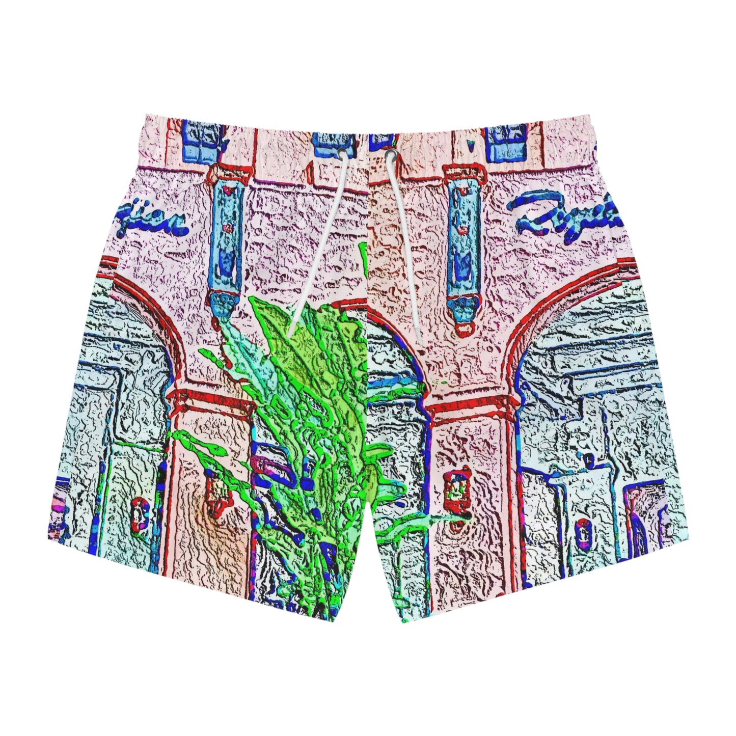 Swim Trunks ... "La Grande Entree" At: 'The Pink Palace' ... The Royal Hawai'ian ... Honolulu, HI ... '27Oct2014' ... Original Works ...
